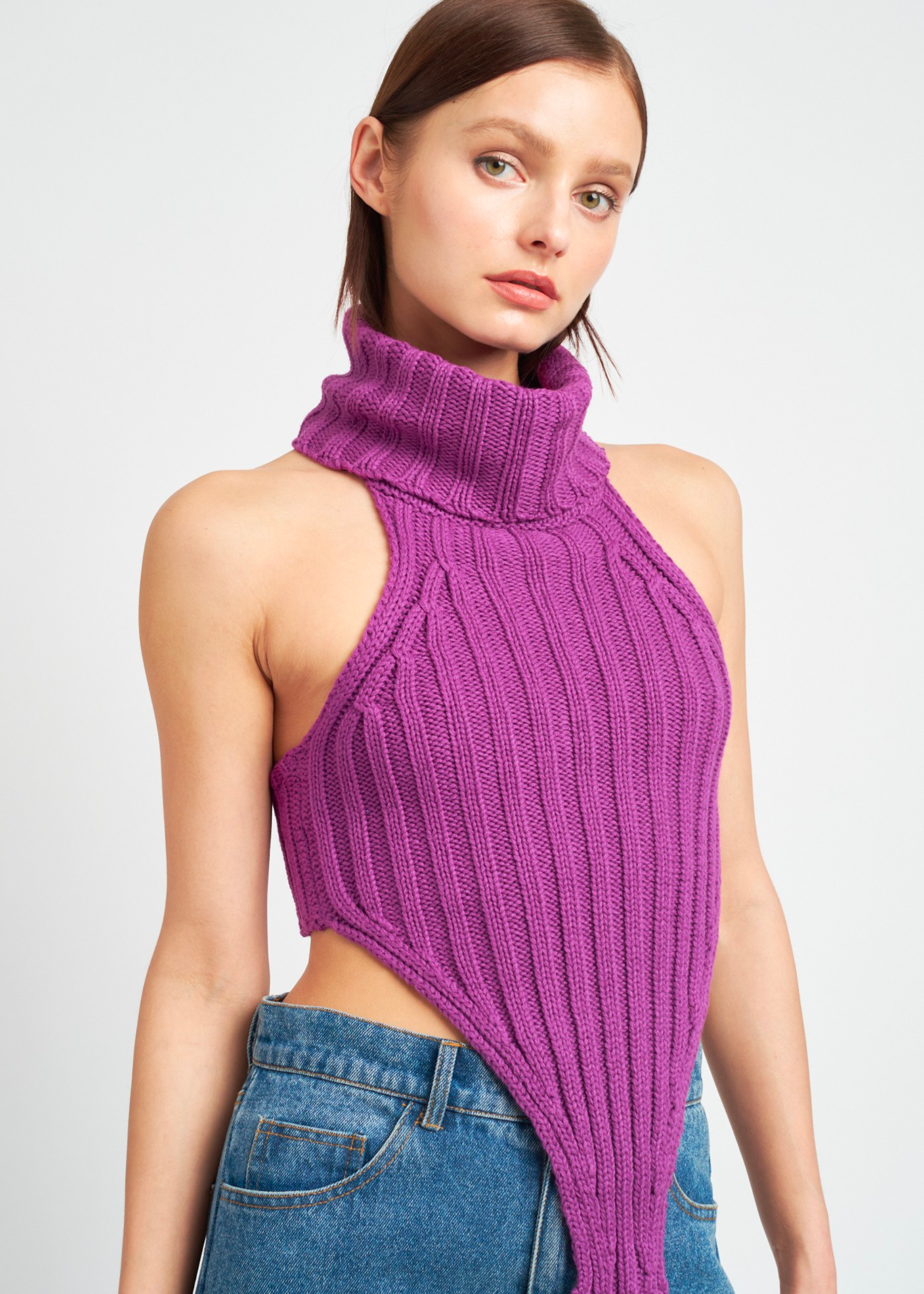 Knit Turtle Neck Top