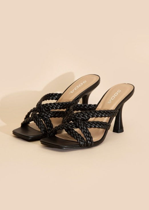 Kellan-s Double Cross Braided Heels