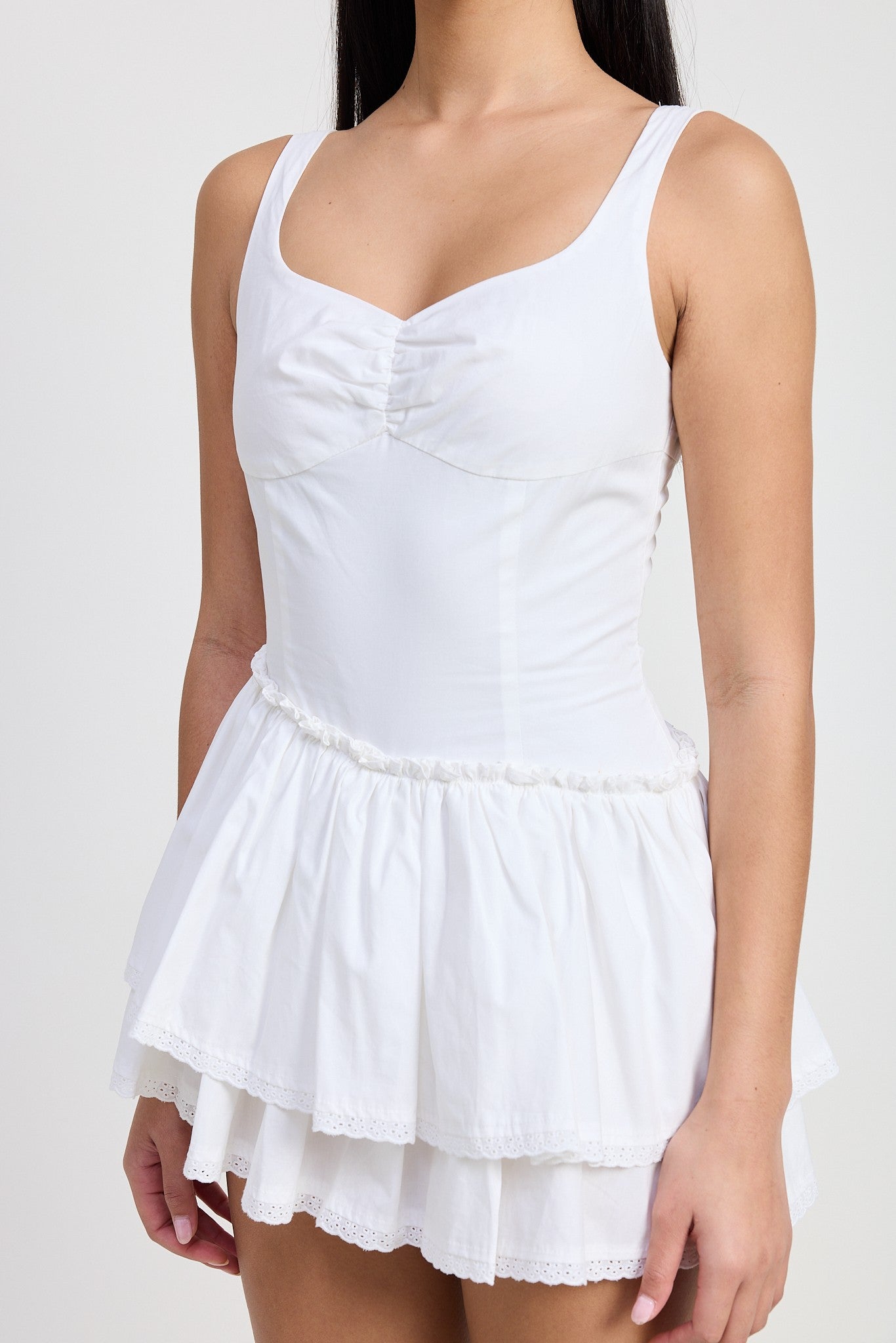 MINI ASYMMETRICAL SLEEVELESS DRESS