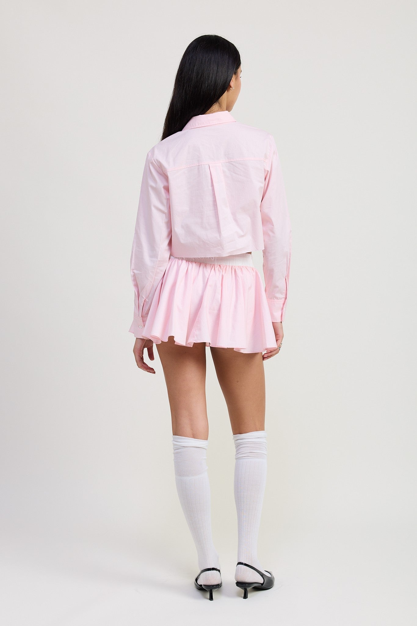 LONG SLEEVE COLLARED BUTTON UP SHIRT