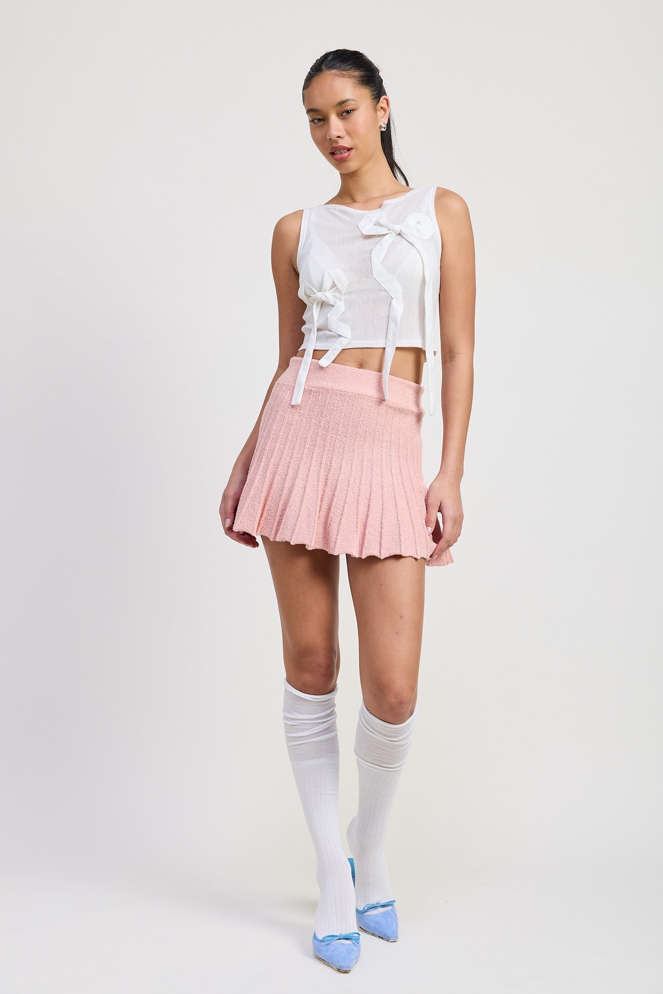 PLEATED MINI SKIRT