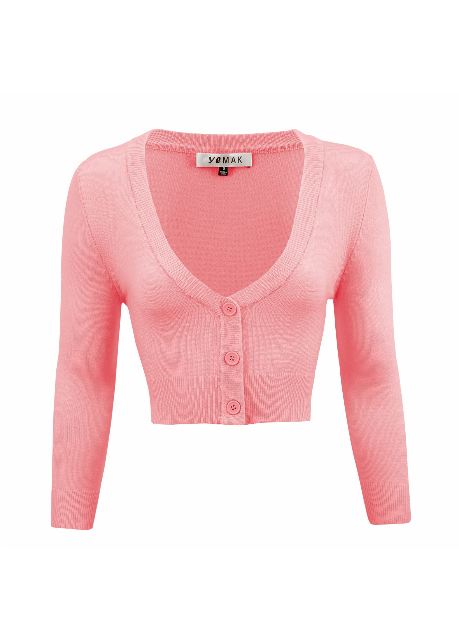 Women's Cropped Bolero 3/4 Sleeve Cardigan