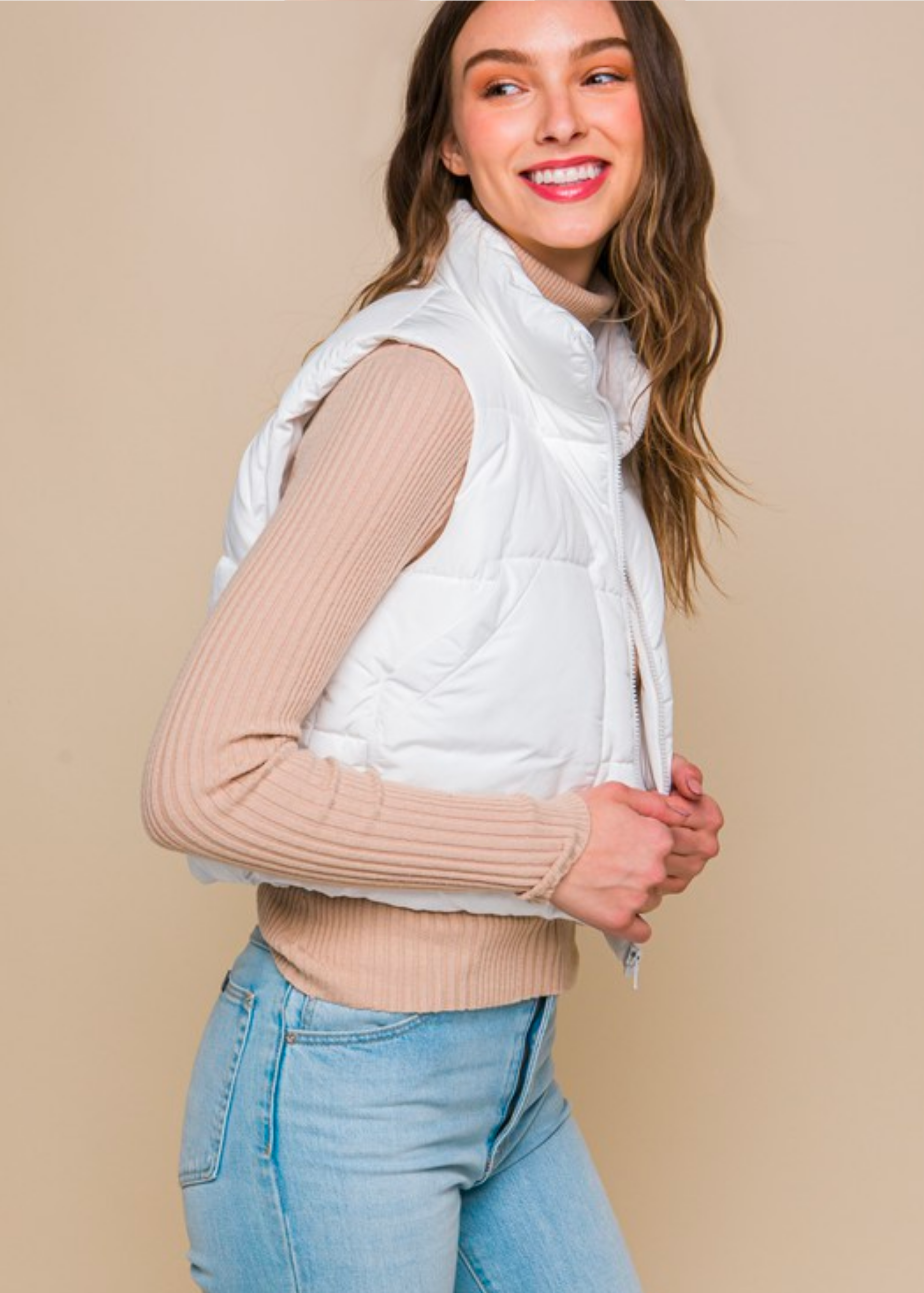 Puffer Vest With Pockets