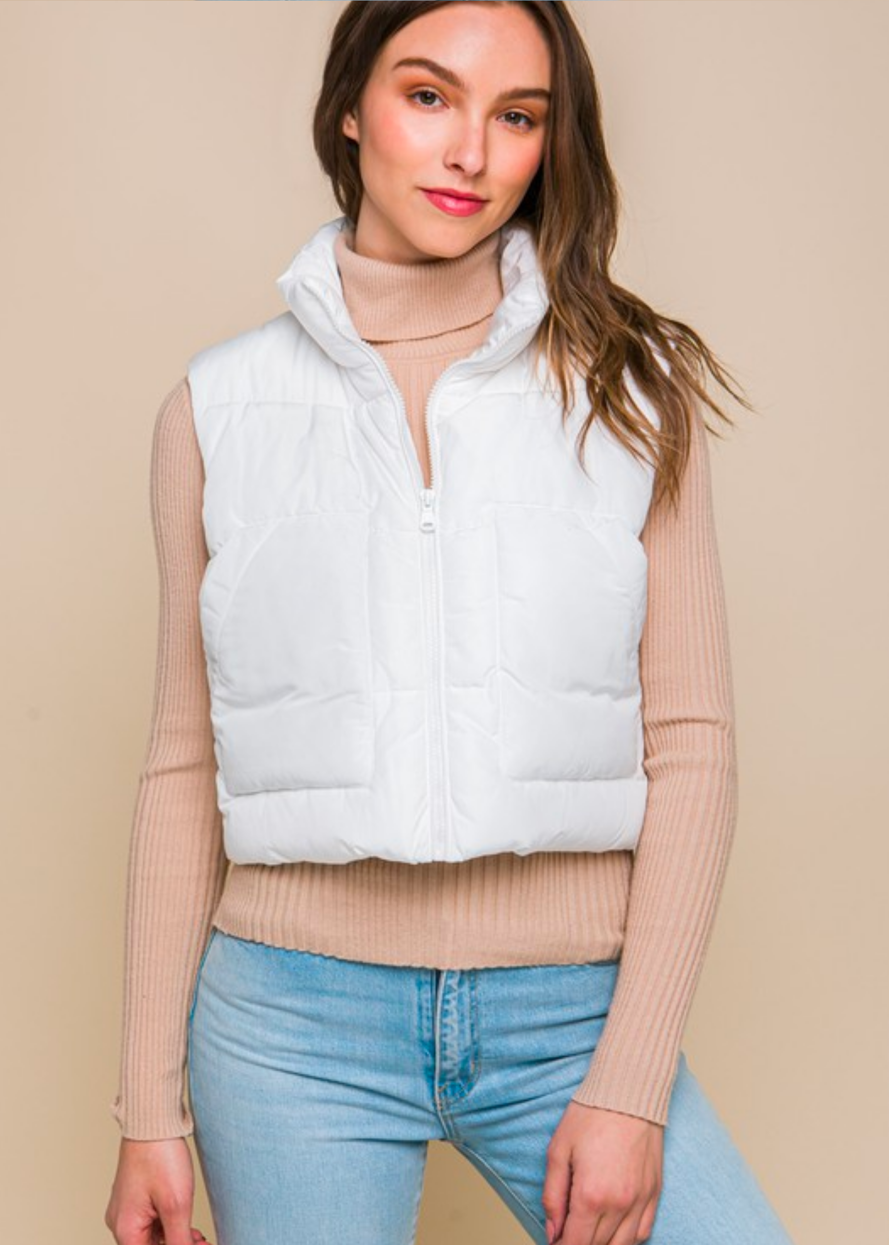 Puffer Vest With Pockets