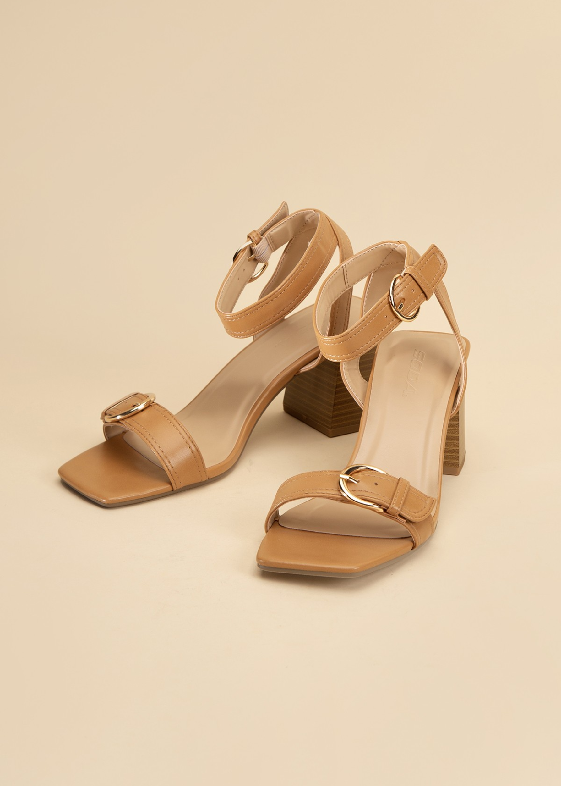 Treaty-S Buckle Sandal Heel