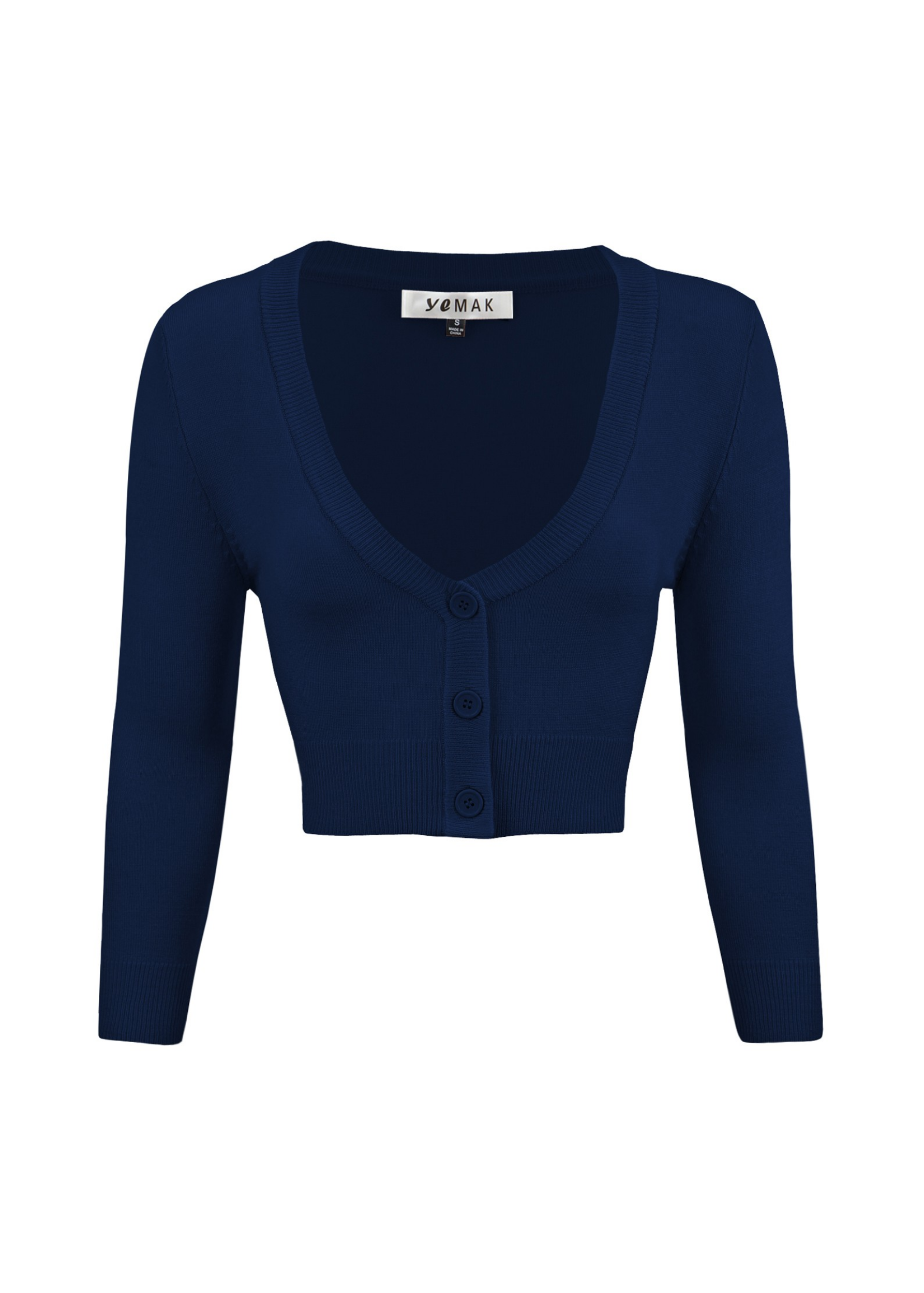 Women's Cropped Bolero 3/4 Sleeve Cardigan