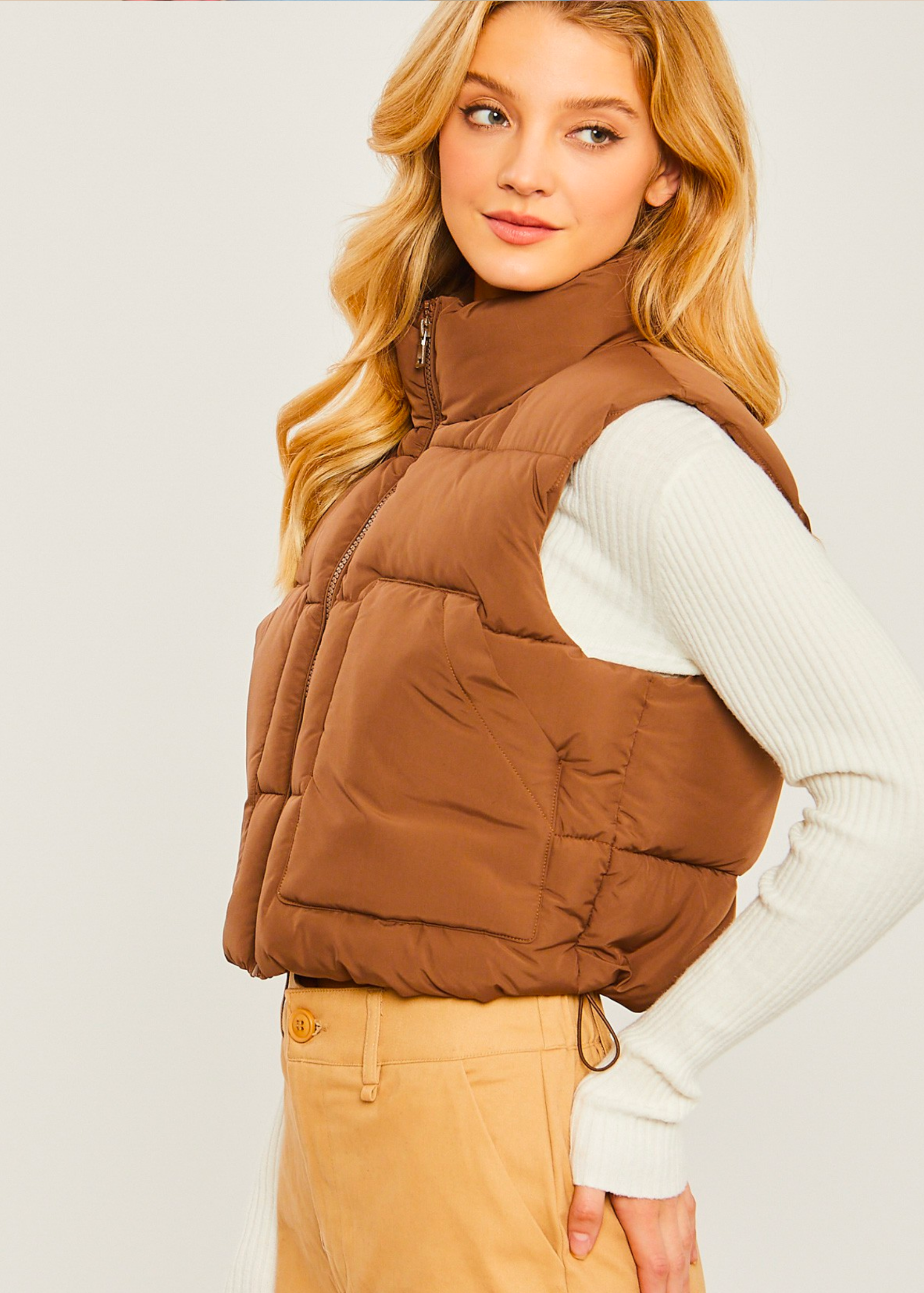 Puffer Vest With Pockets