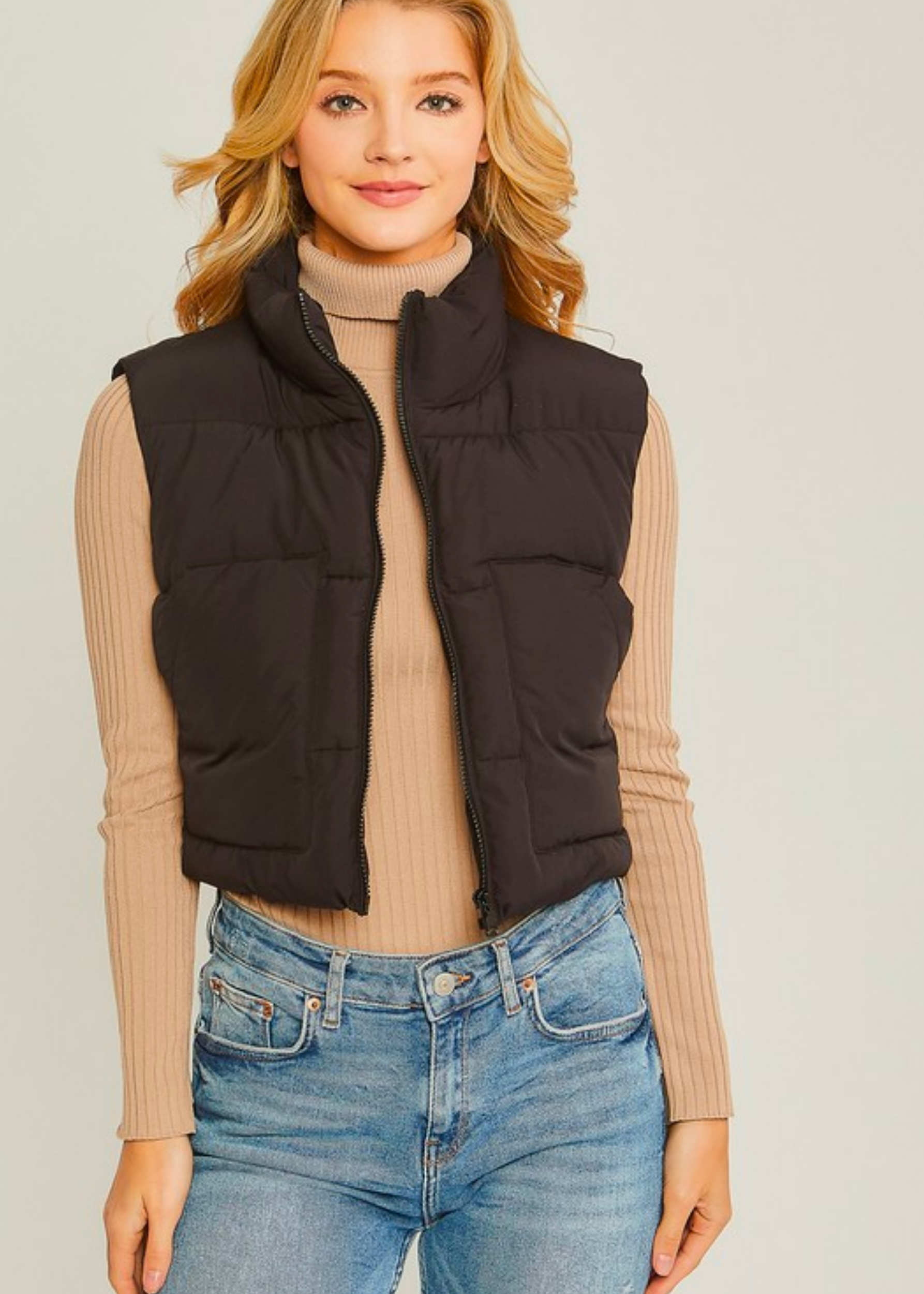 Puffer Vest With Pockets