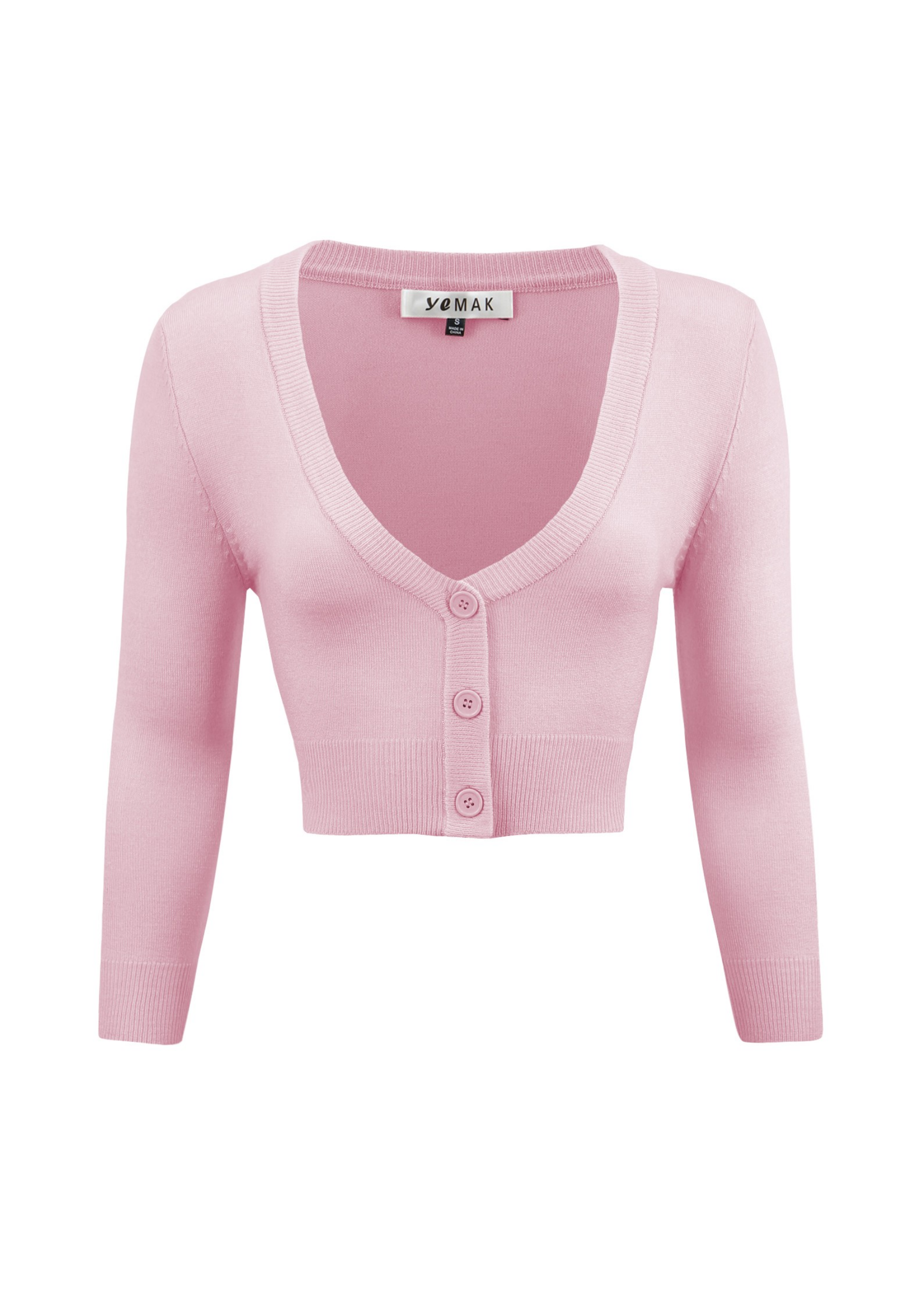 Women's Cropped Bolero 3/4 Sleeve Cardigan