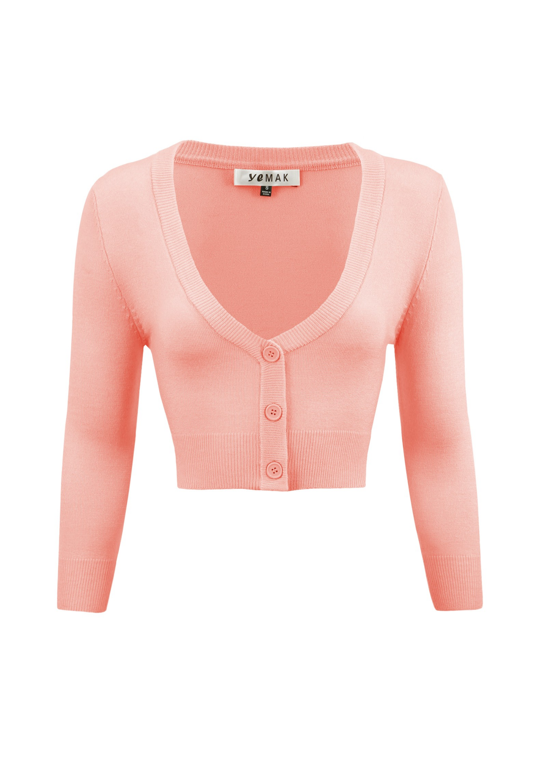 Women's Cropped Bolero 3/4 Sleeve Cardigan