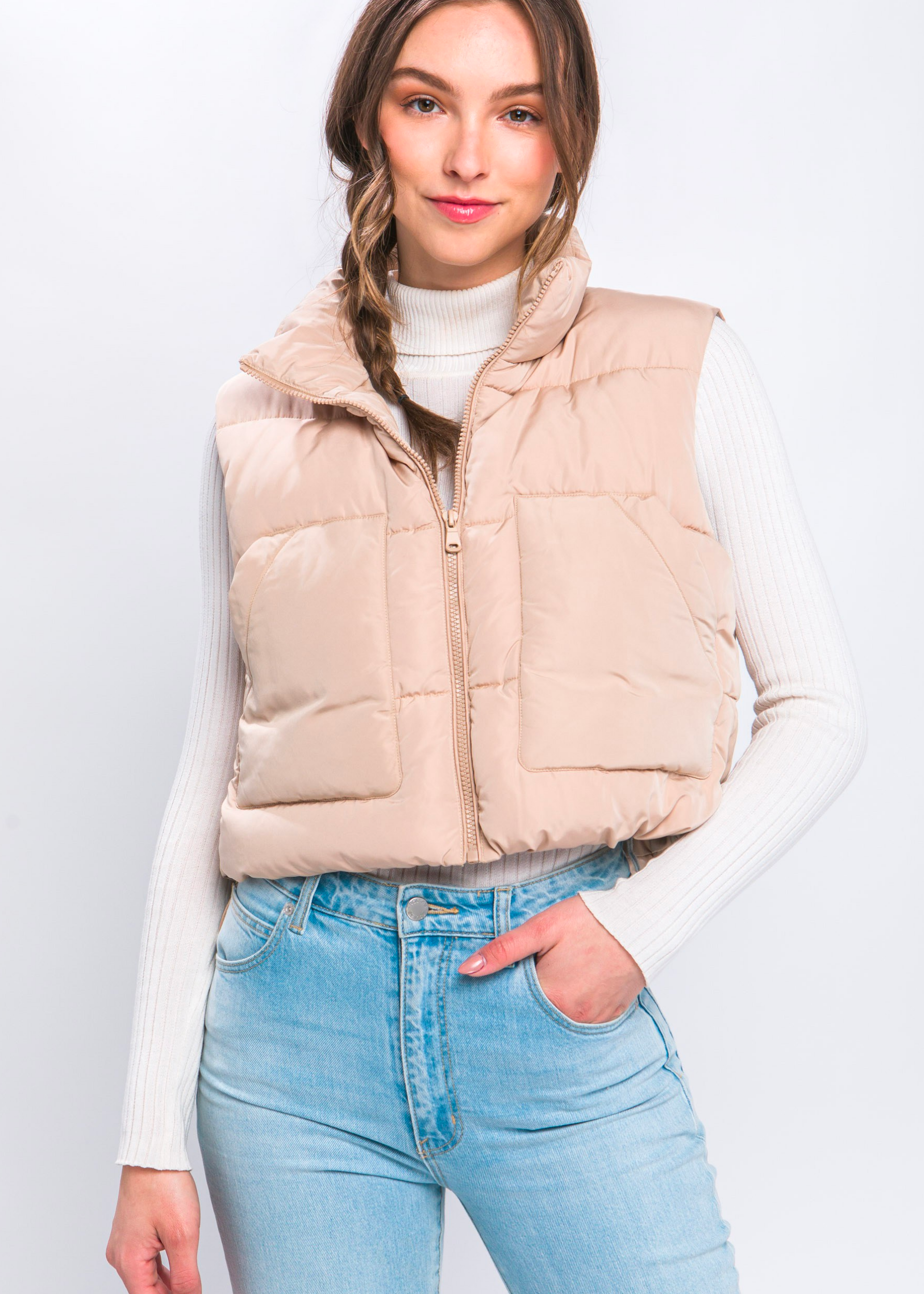 Puffer Vest With Pockets