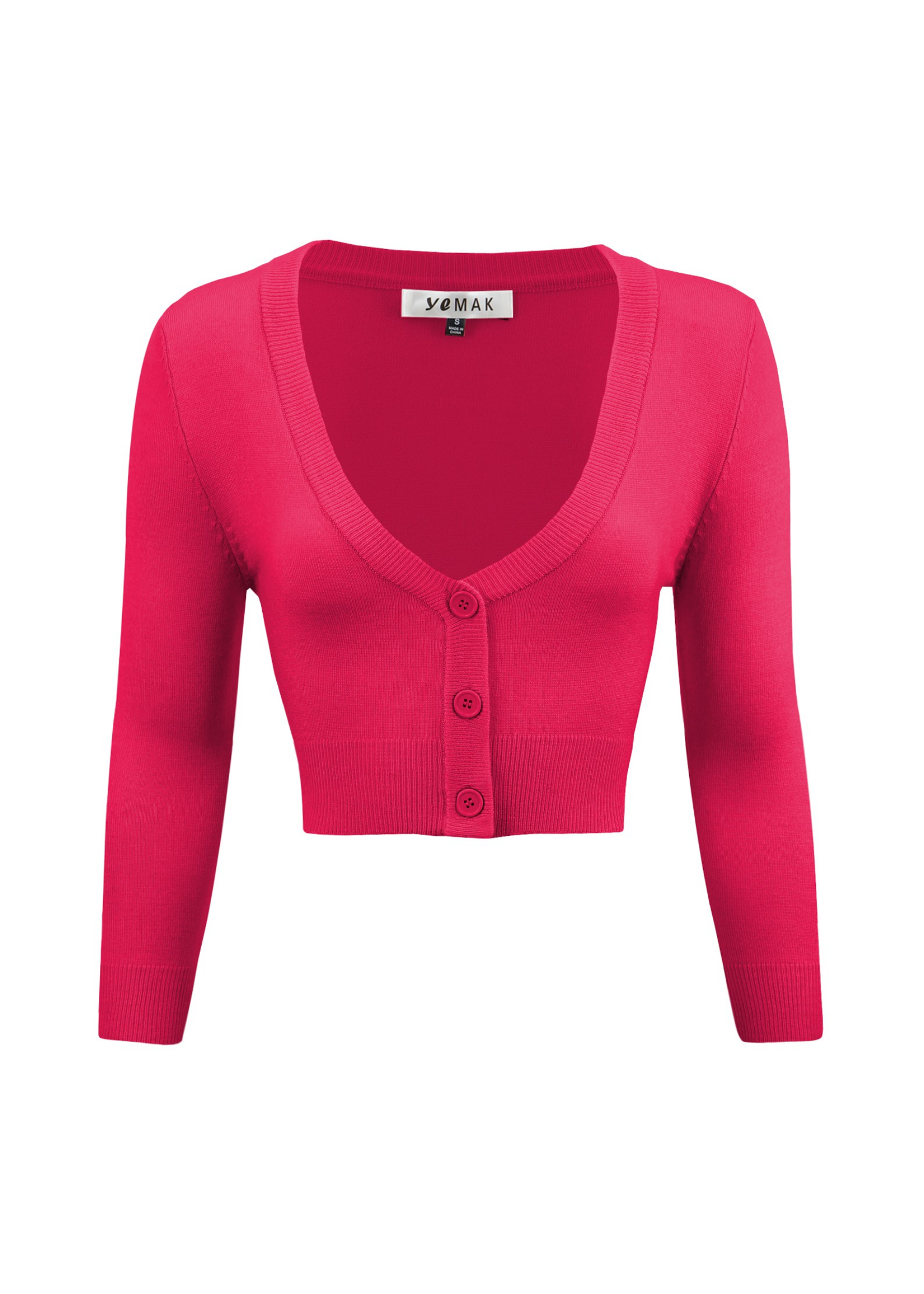 Women's Cropped Bolero 3/4 Sleeve Cardigan