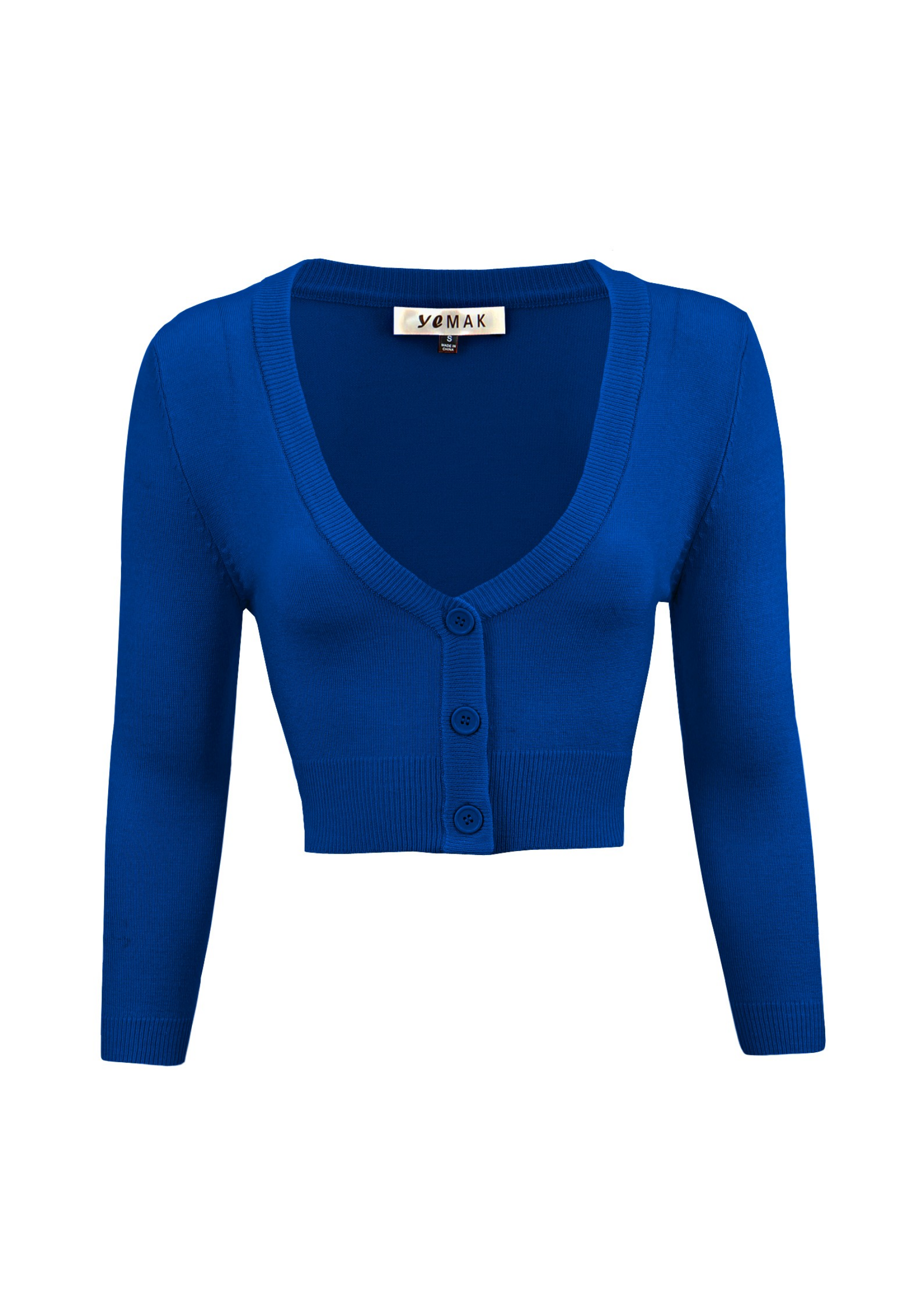 Women's Cropped Bolero 3/4 Sleeve Cardigan