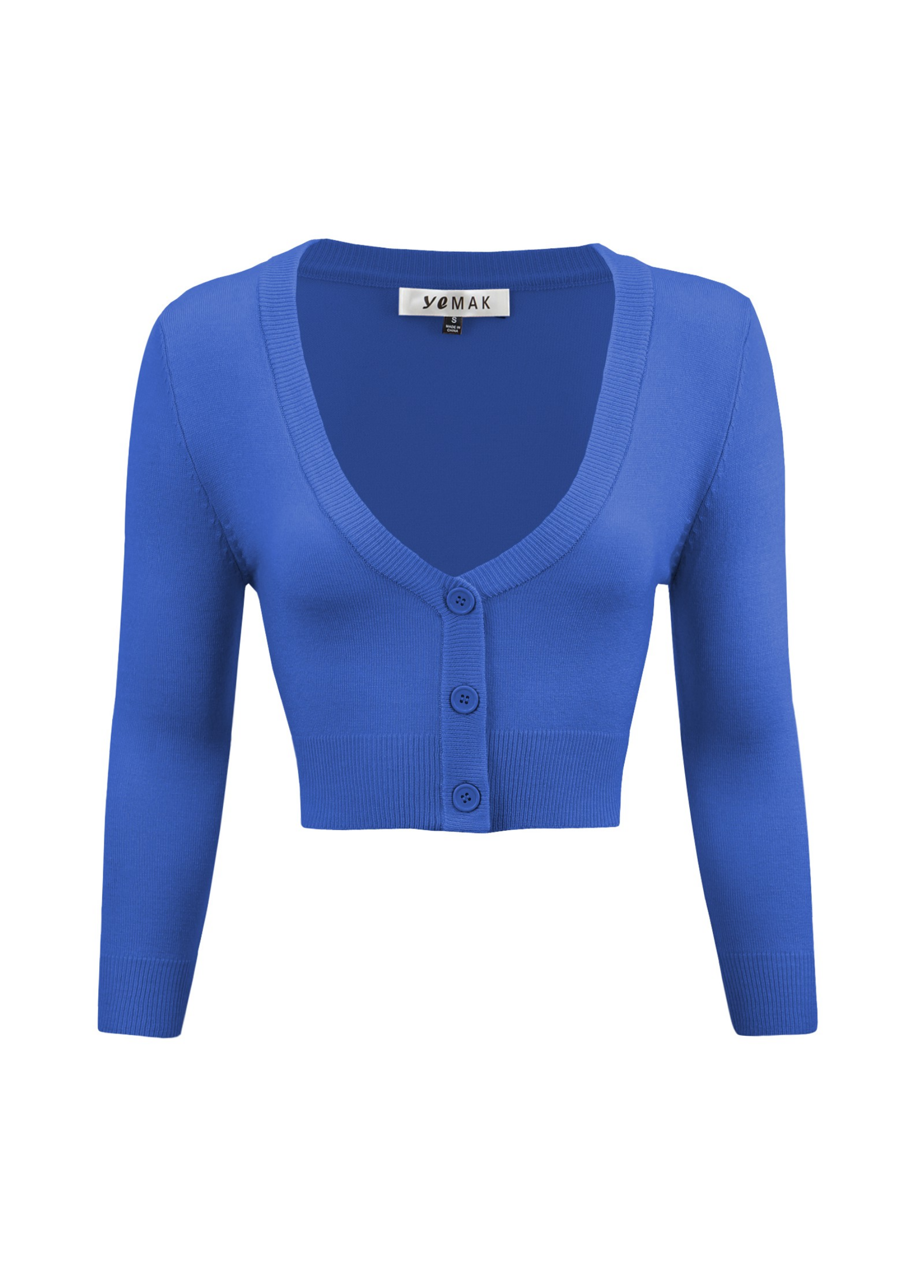 Women's Cropped Bolero 3/4 Sleeve Cardigan