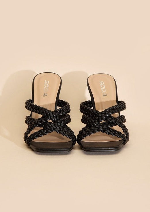 Kellan-s Double Cross Braided Heels