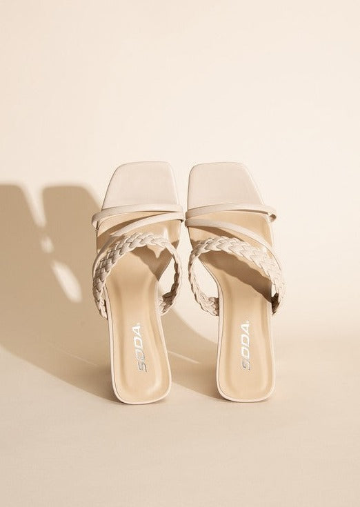 CARMEN-S Braided Strap Sandal Heels