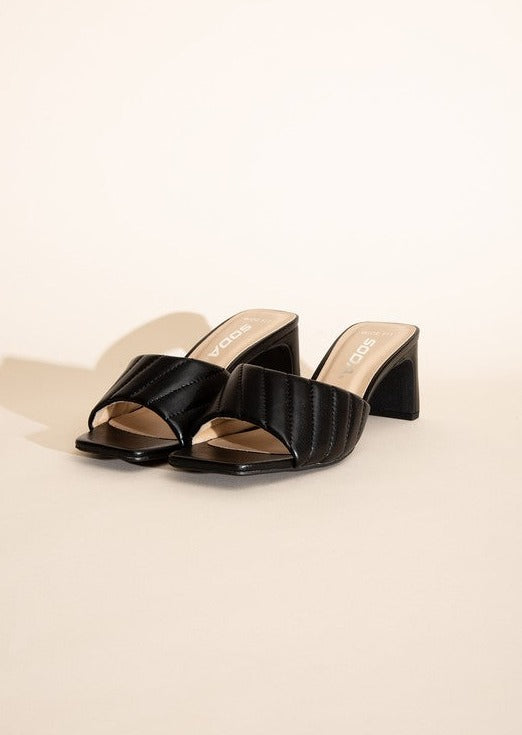 W-NINA Slide Mule Heels