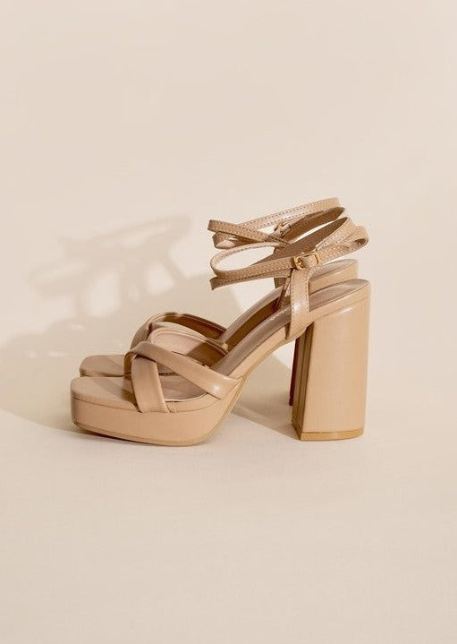 Valor-1 Cross Ankle Strap Heels