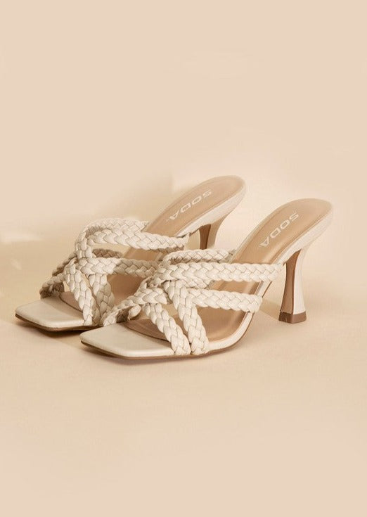 Kellan-s Double Cross Braided Heels