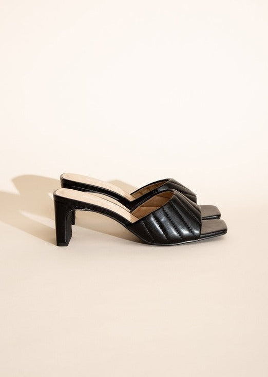 W-NINA Slide Mule Heels