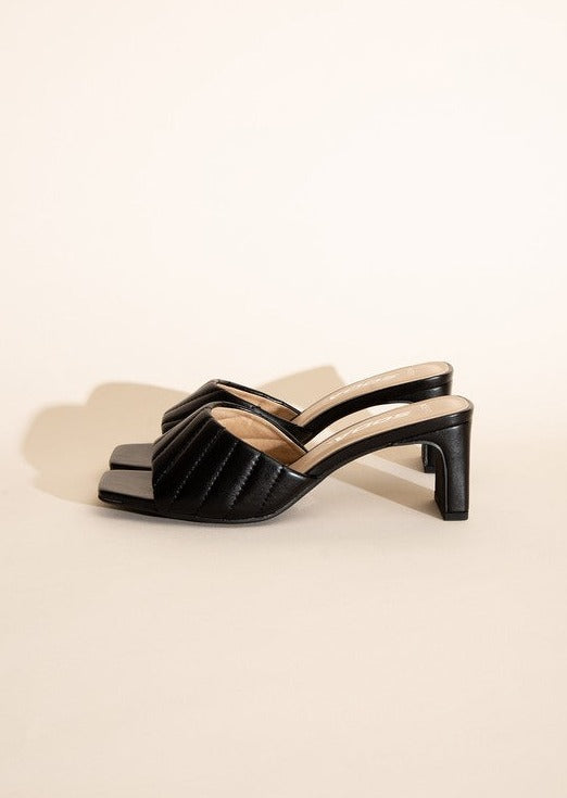 W-NINA Slide Mule Heels