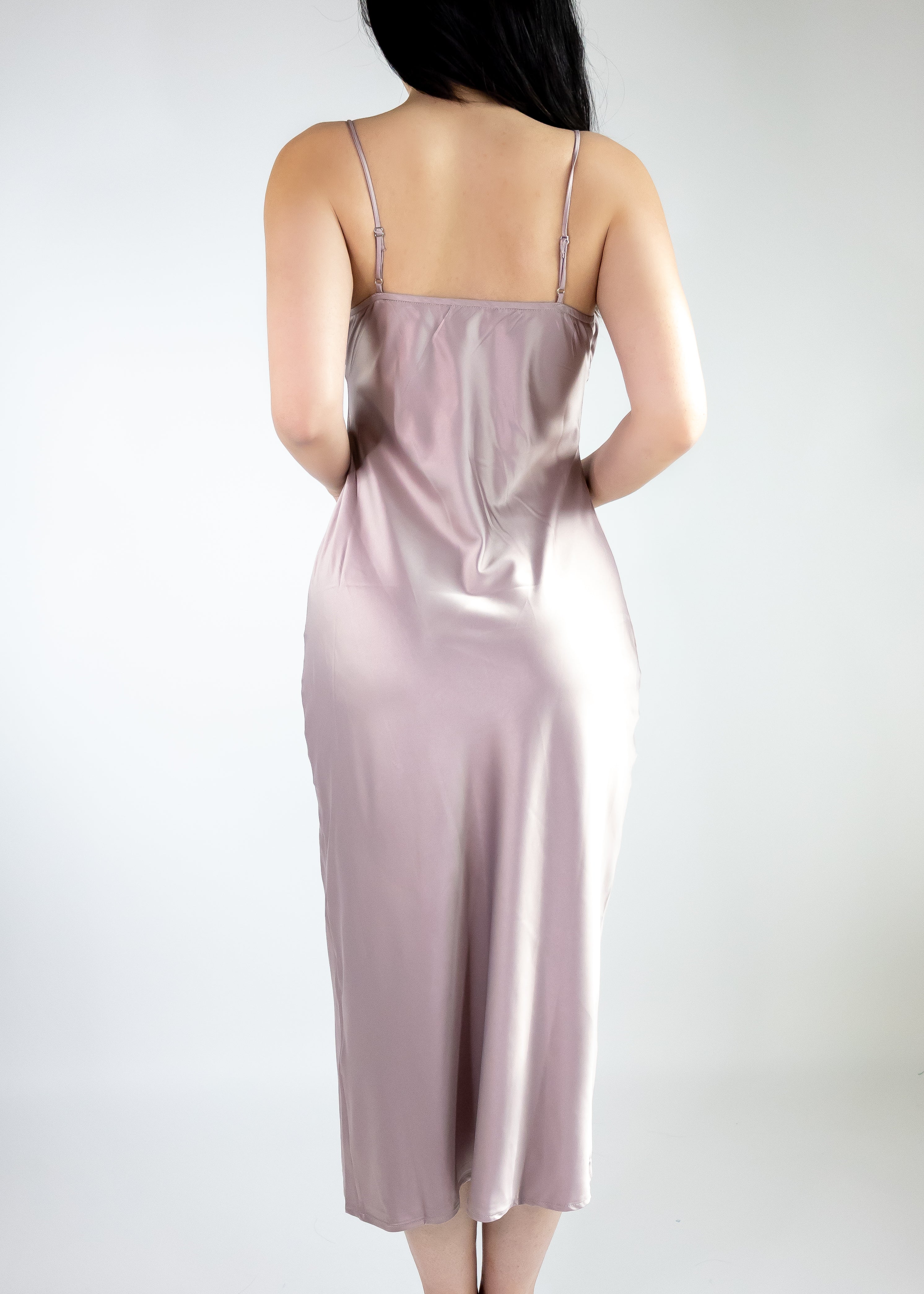 A-line silk dress for everyday wear or for a night out