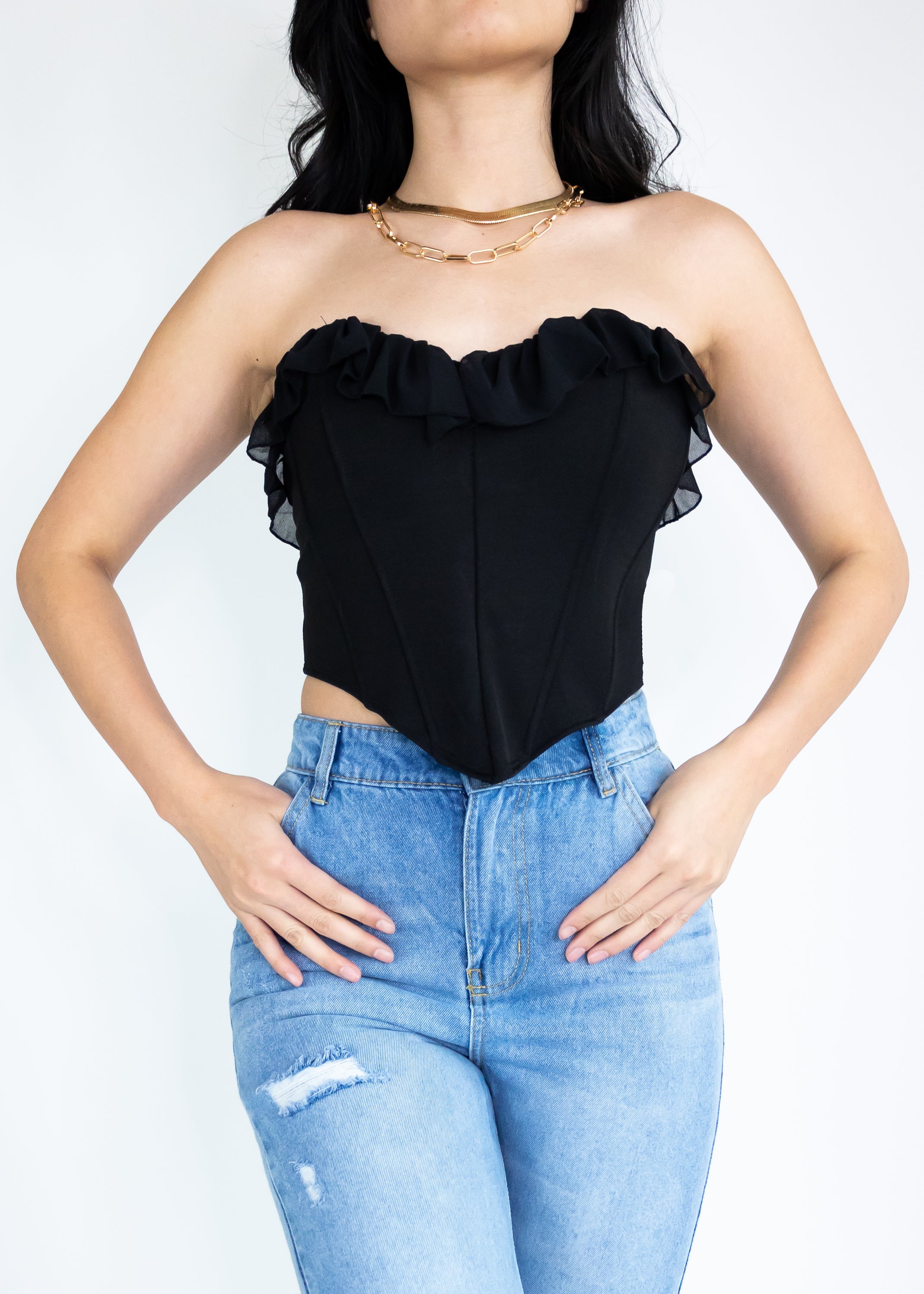 Sleeveless Corset Inspired Top