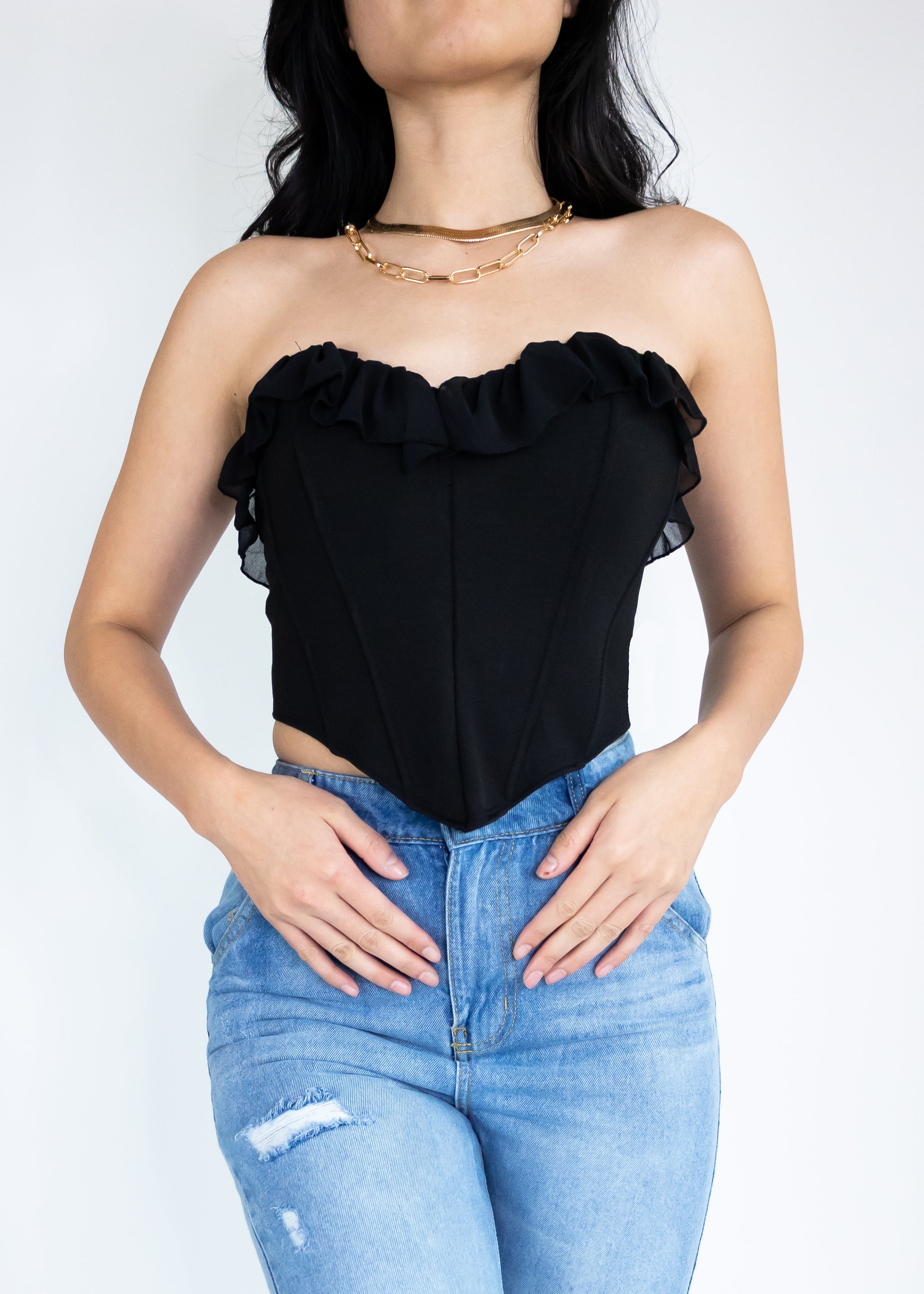 Sleeveless Corset Inspired Top