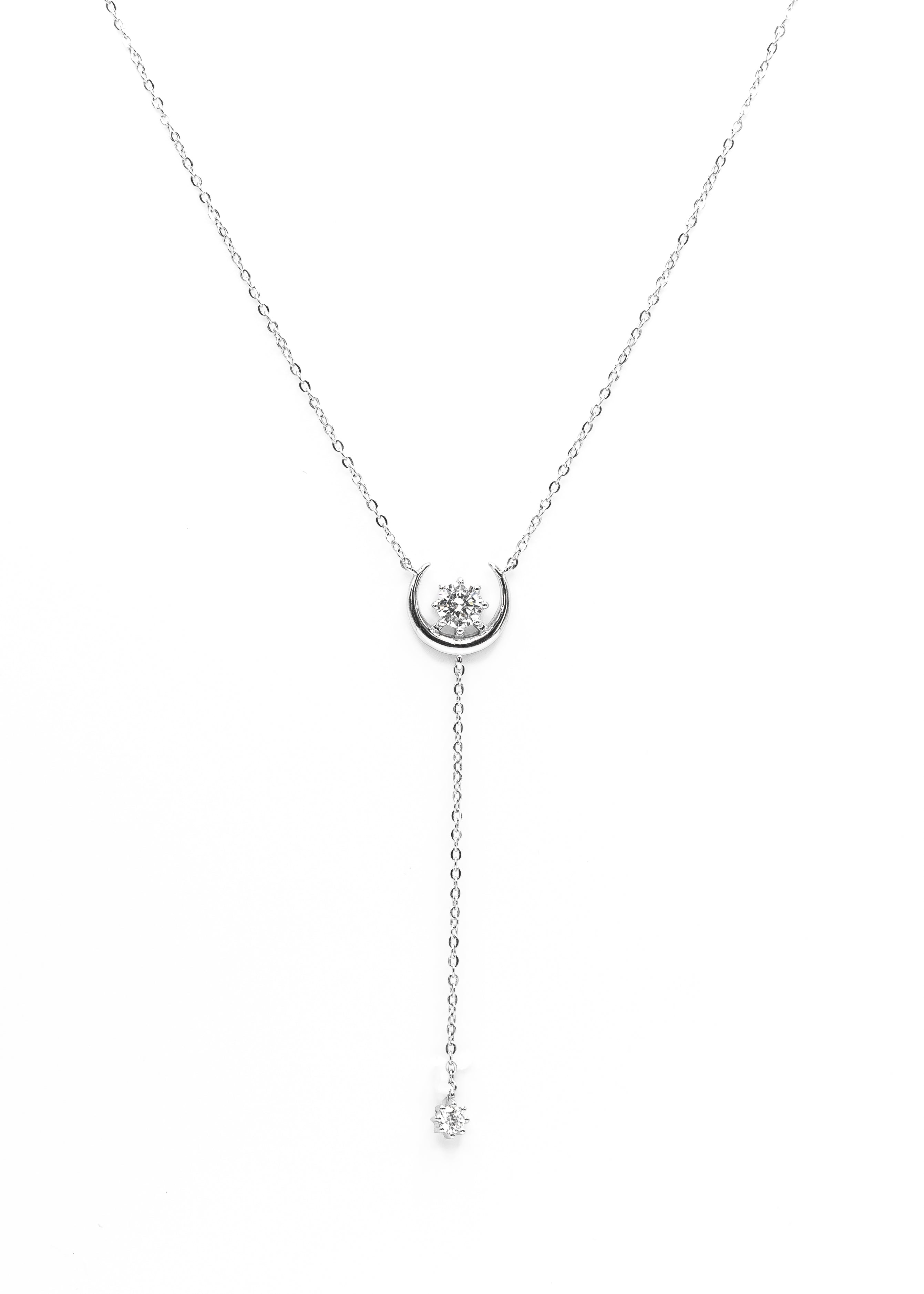 Moon Lariat Necklace