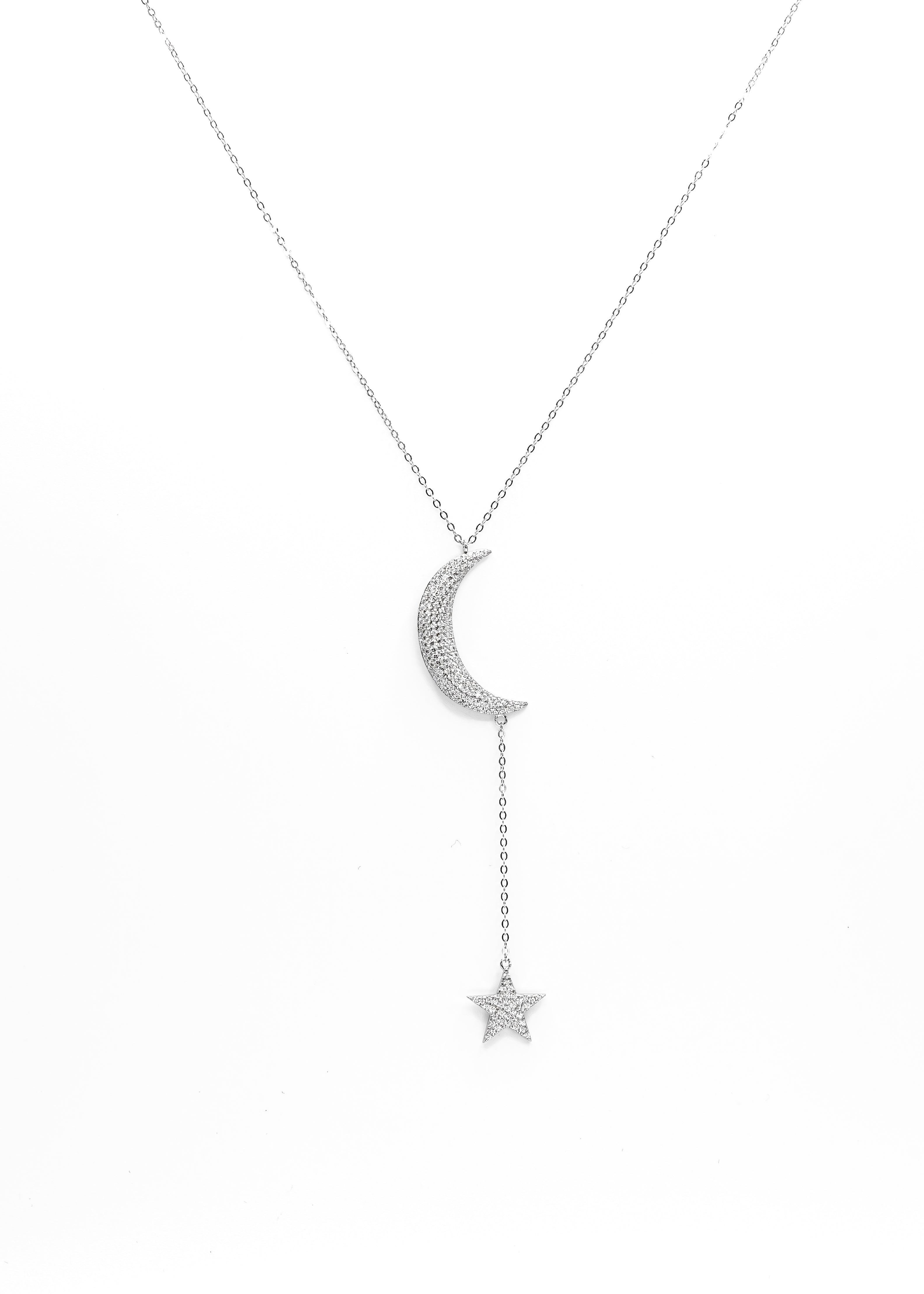 Moon and Star Necklace