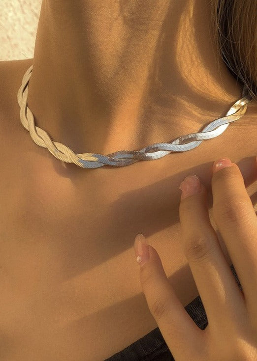 Twisted Snake Chain Necklace
