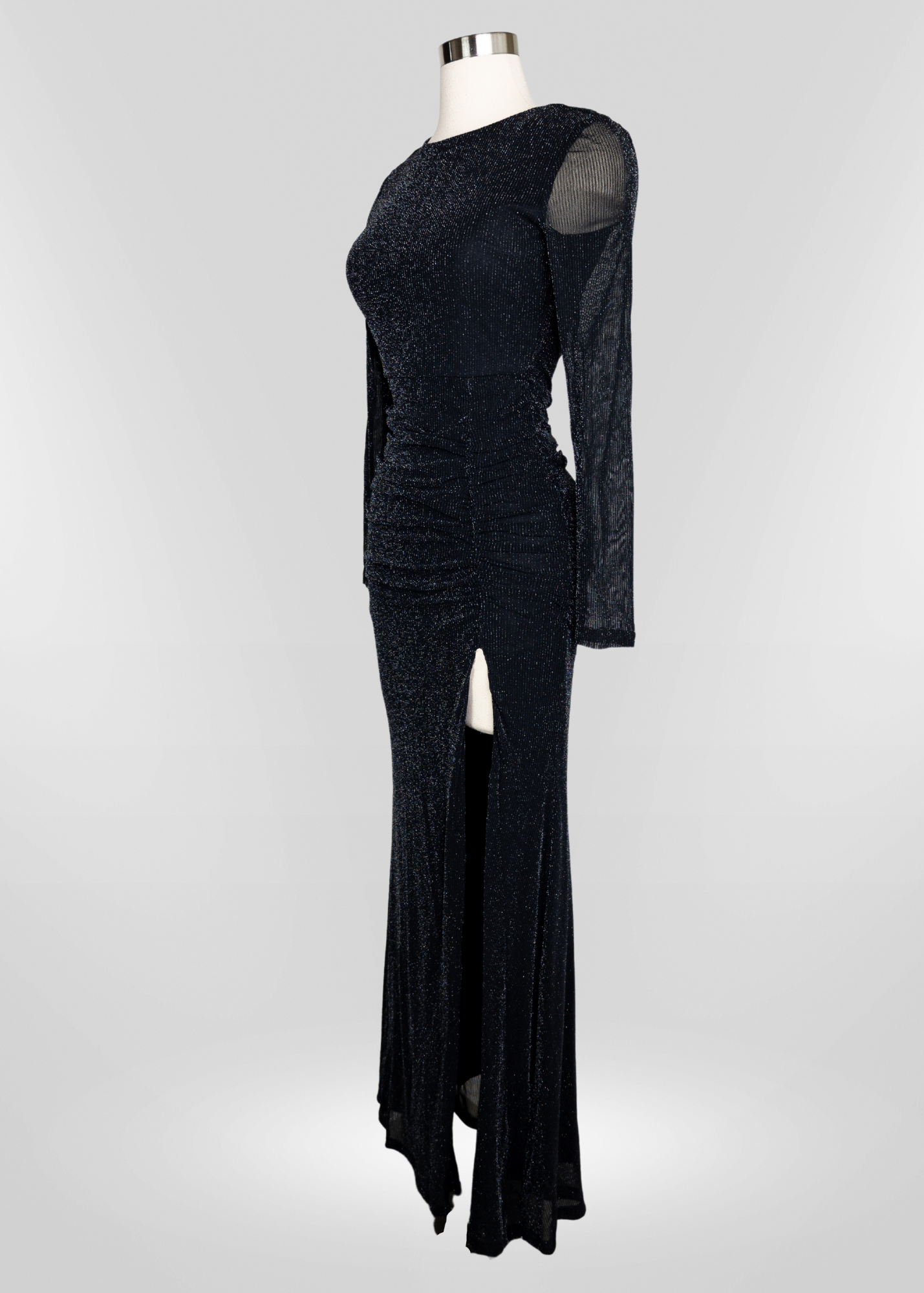 Maxine Glitter Mesh Maxi Dress
