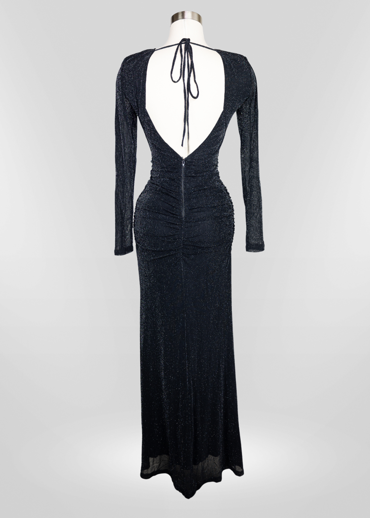 Maxine Glitter Mesh Maxi Dress