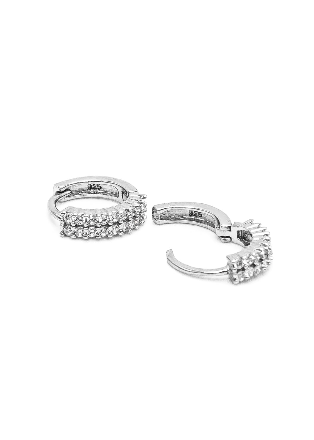 Cubic Zirconia Hoop Earrings