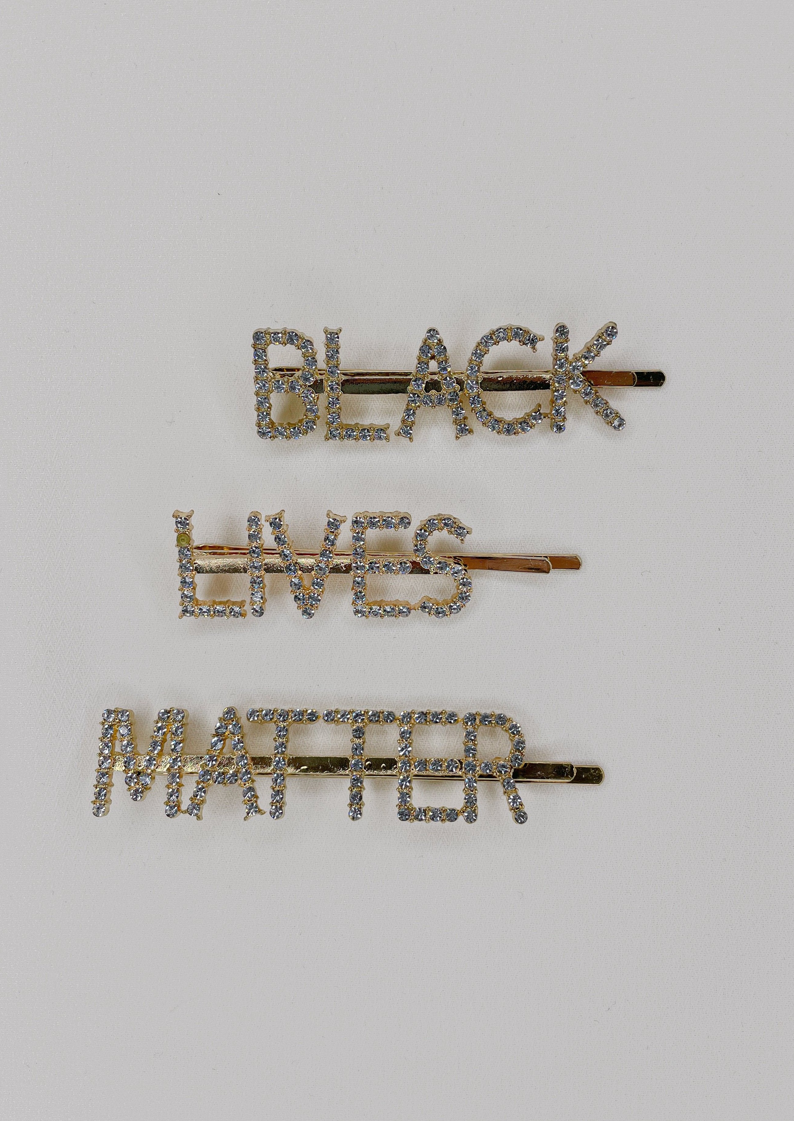 BLM Hair Clips Set - Gold - MYPHEME