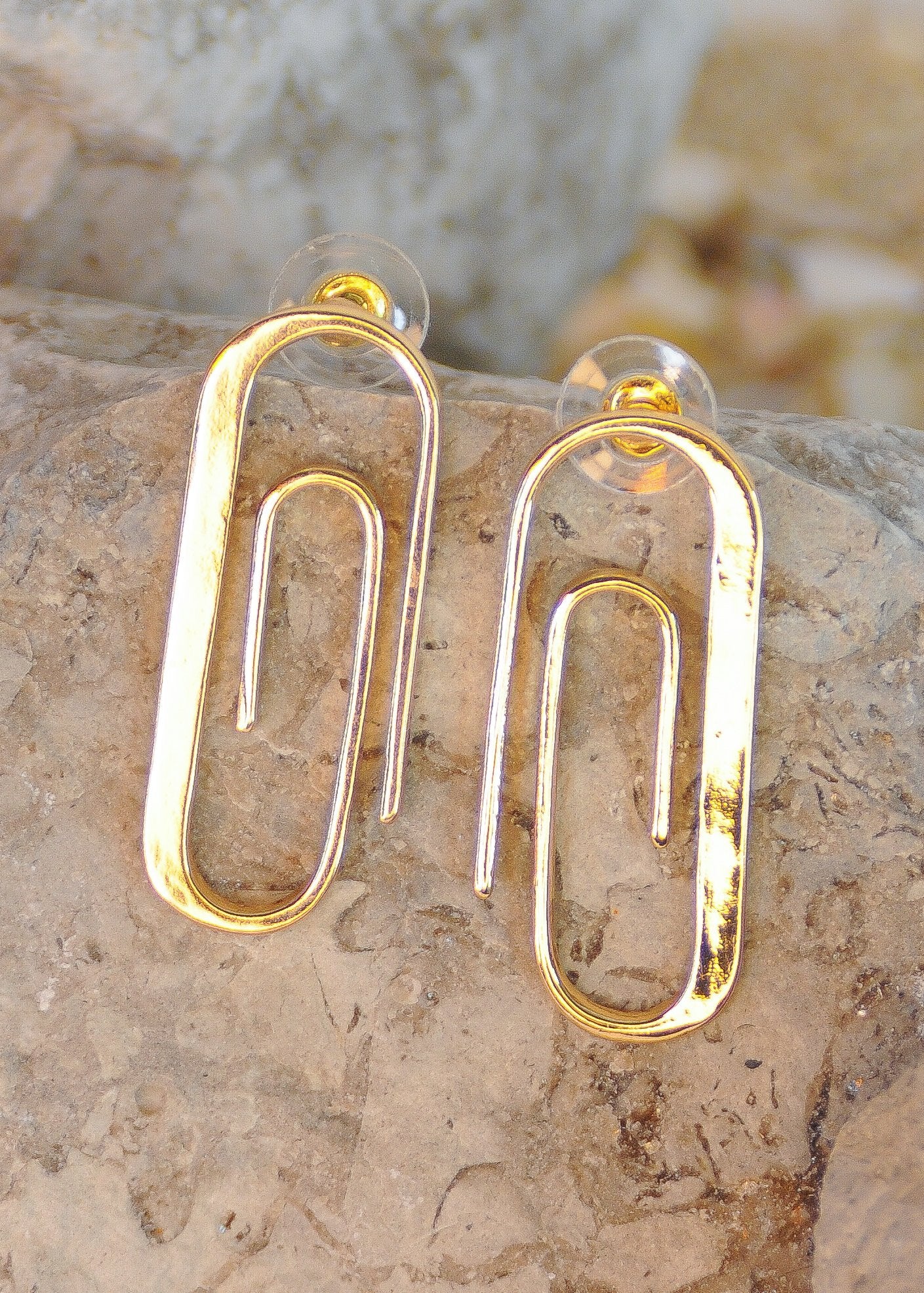 Plain Paper Clip Earrings
