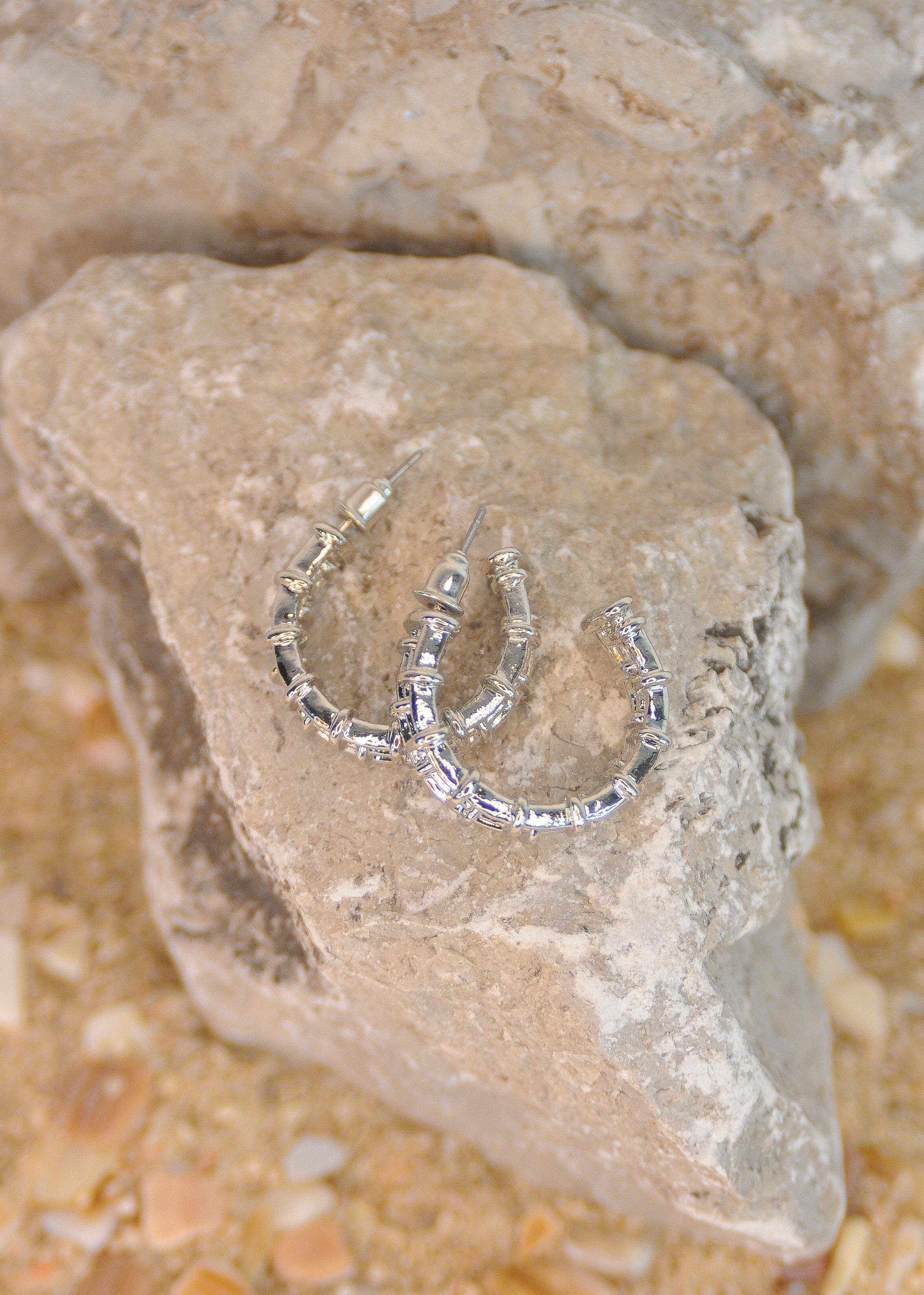 Interlocking Triple Layer Hoop Earrings