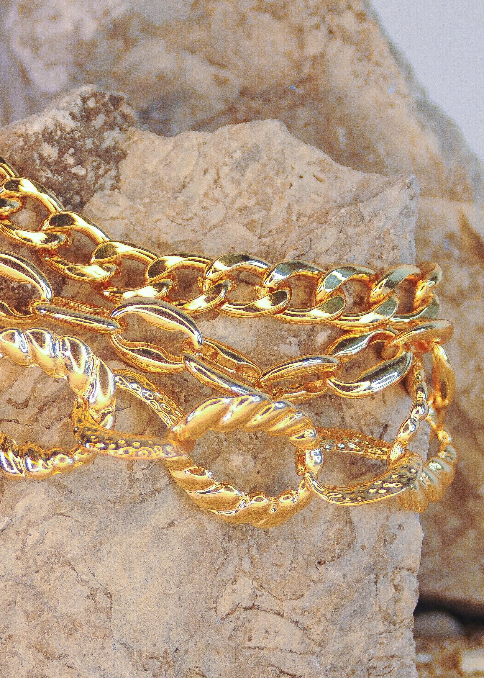 Multi Curb Chain Bracelet