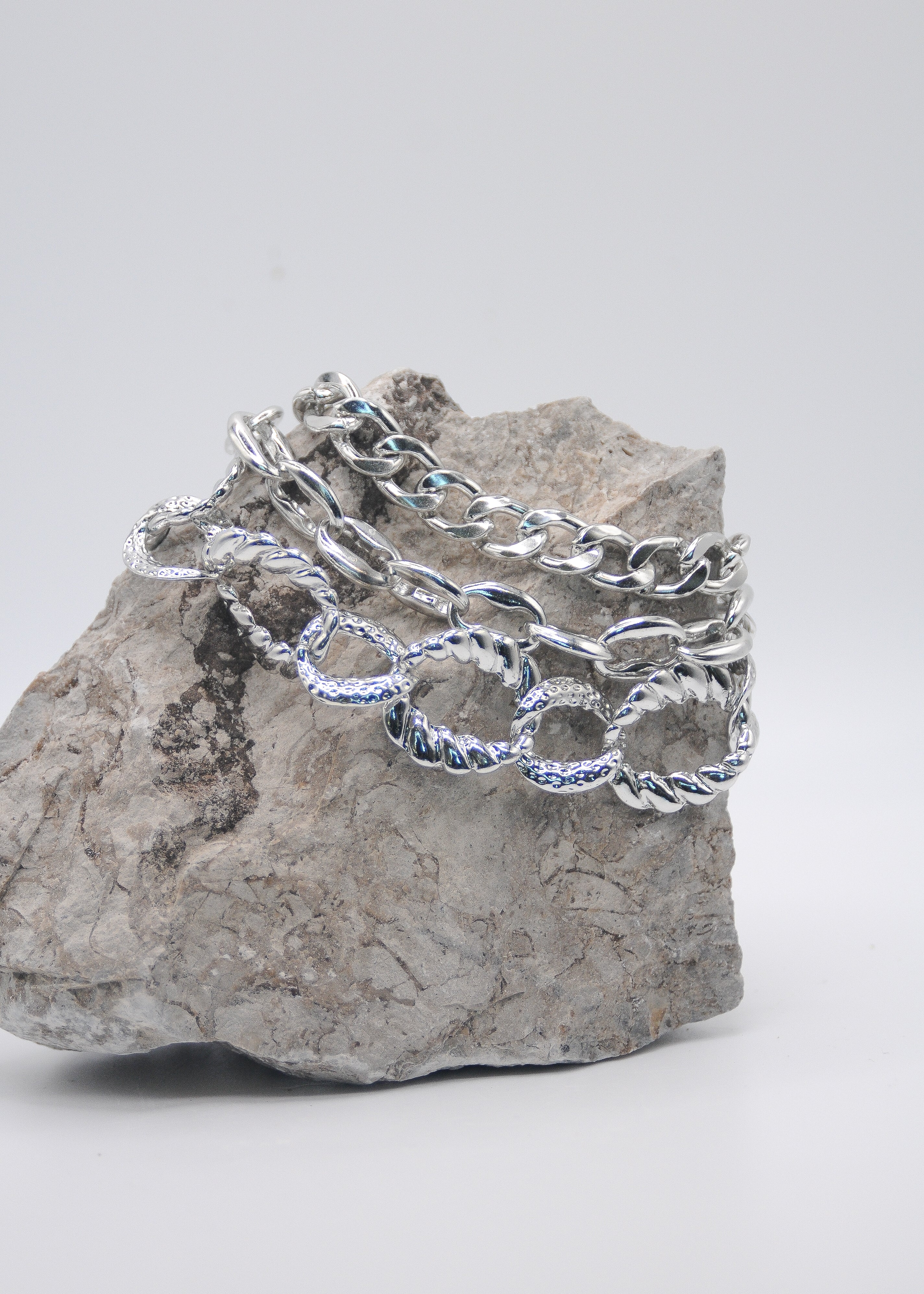 Multi Curb Chain Bracelet