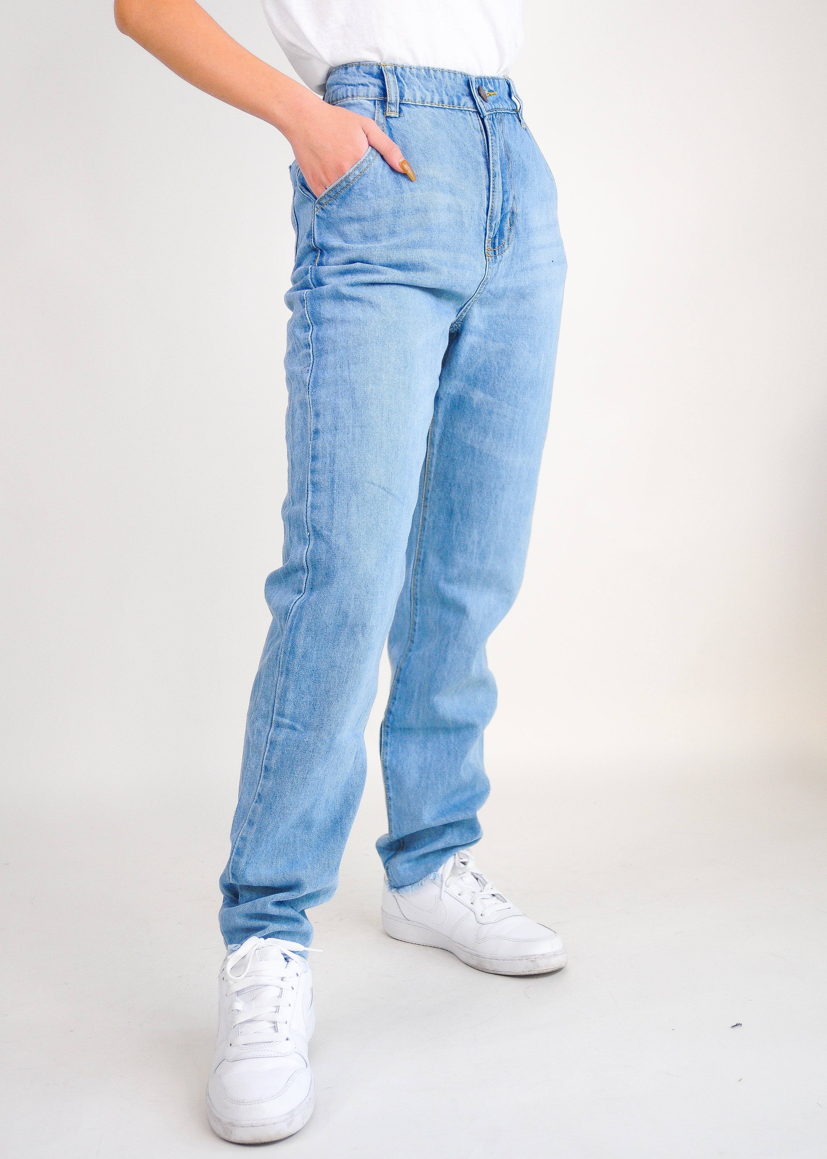 High Rise Boyfriend Jeans