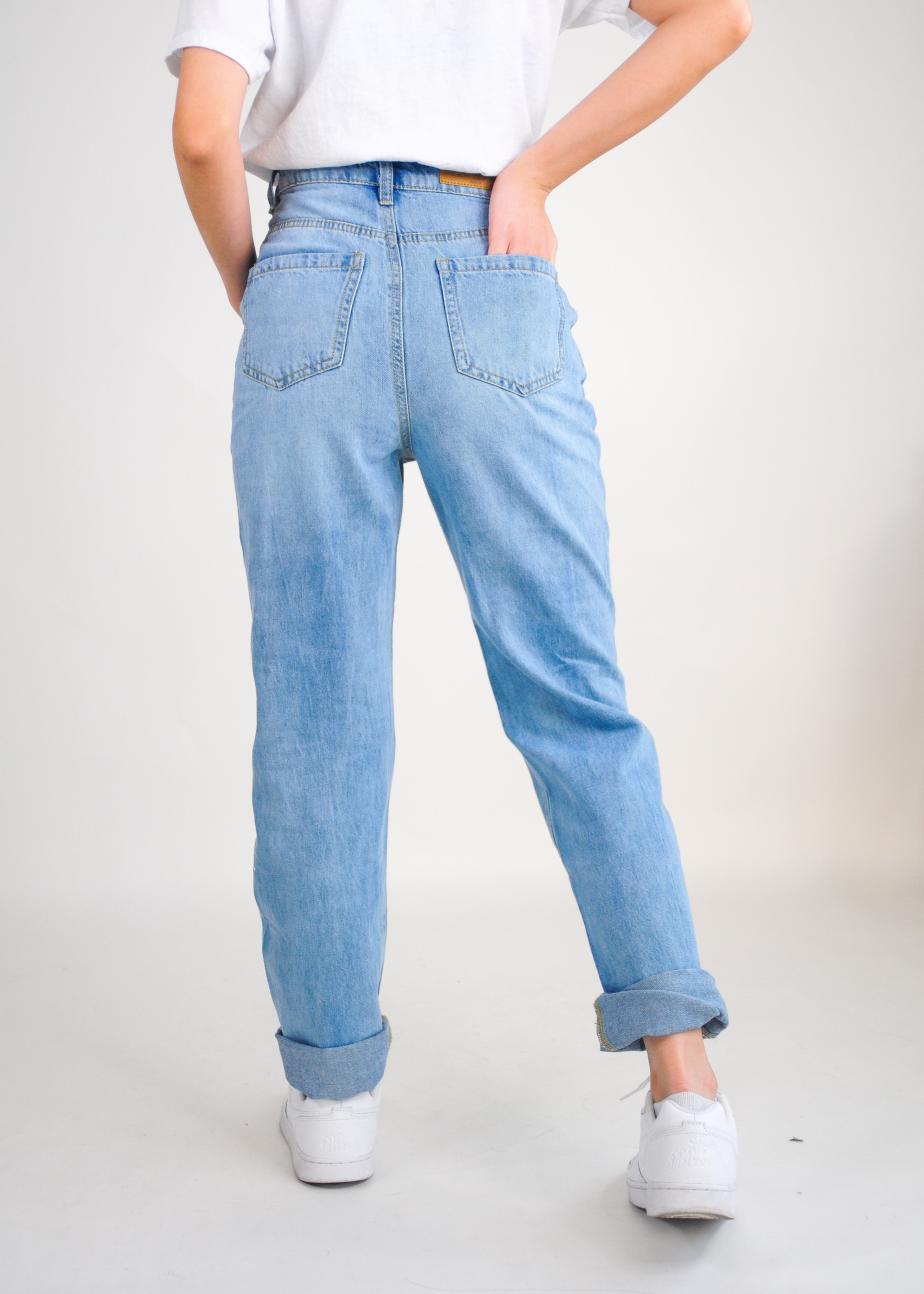 High Rise Boyfriend Jeans