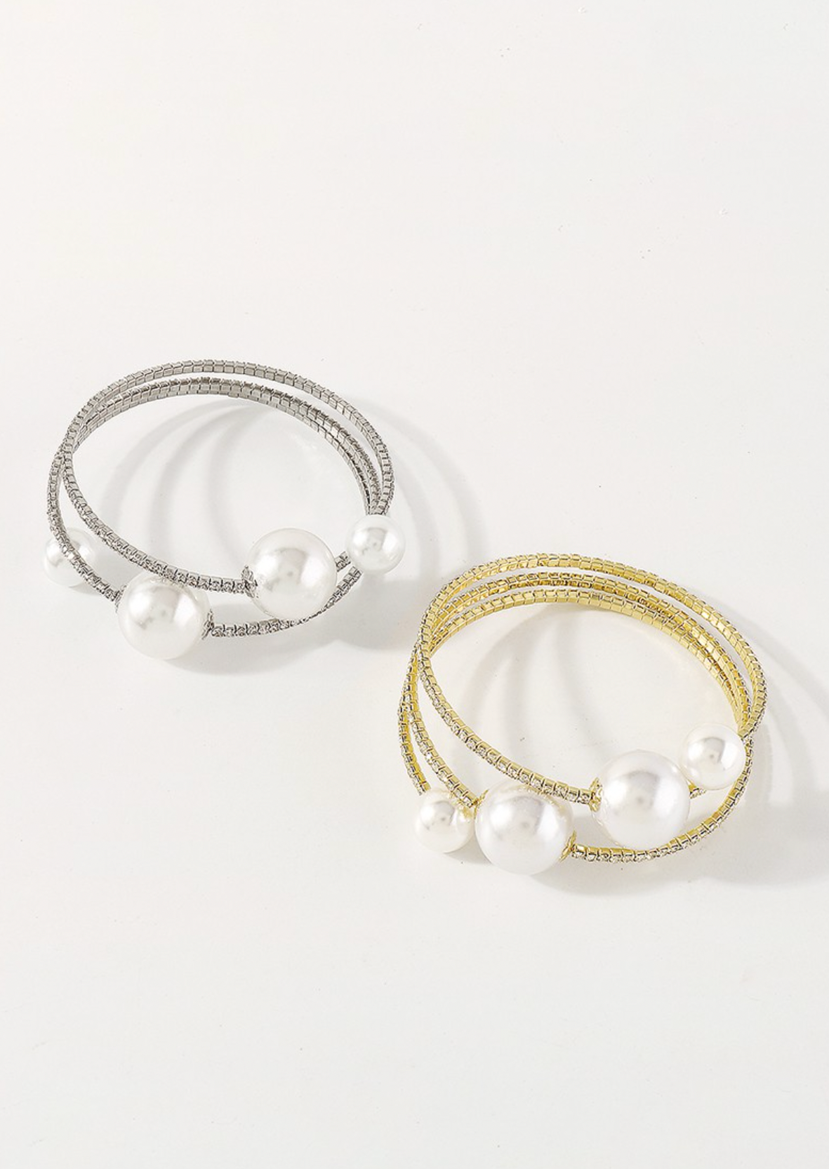 Elegant Crystal Pearl Multilayer Bracelet