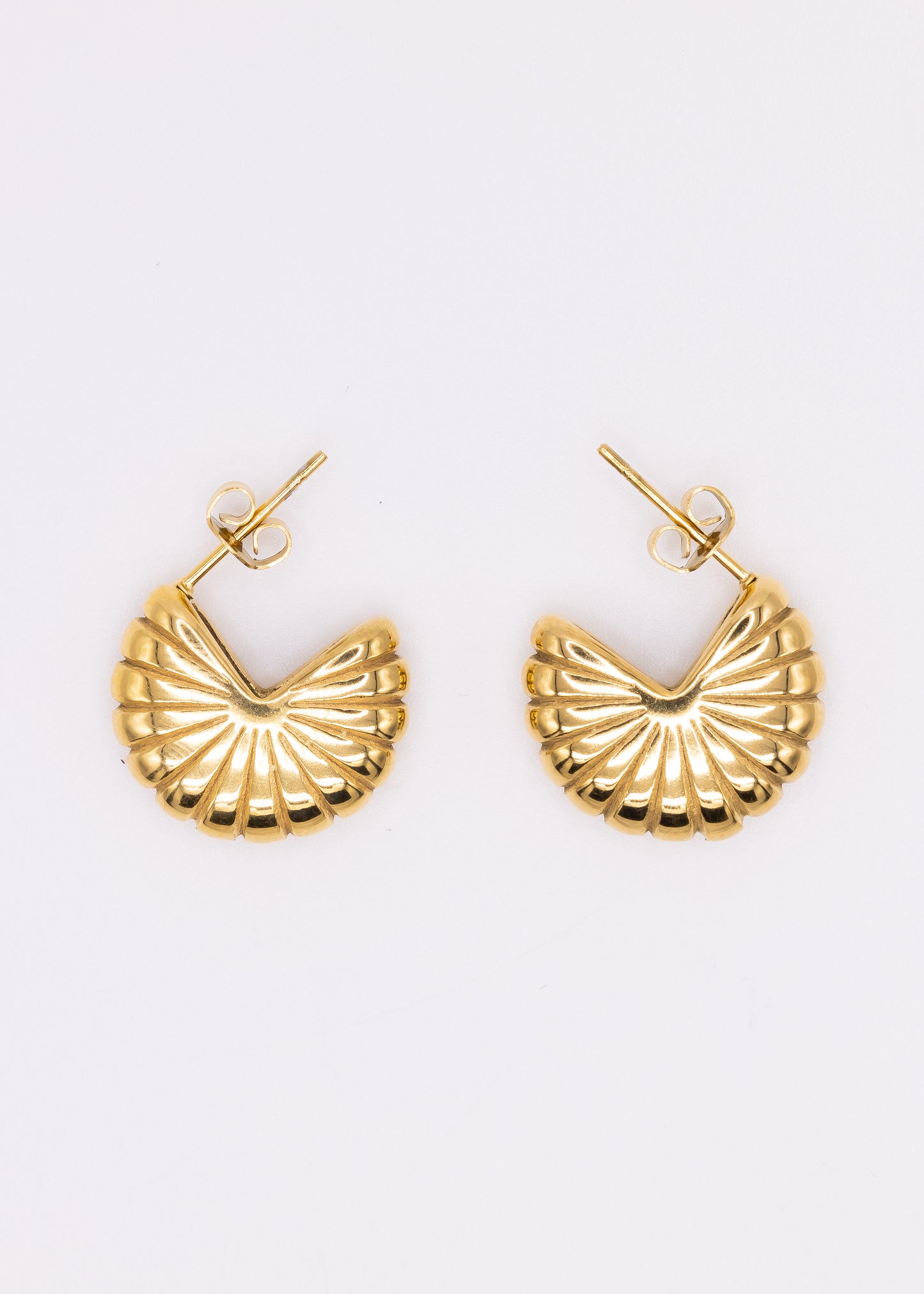 Stainless Steel Snail Conch Charm Chunky Stud Earring