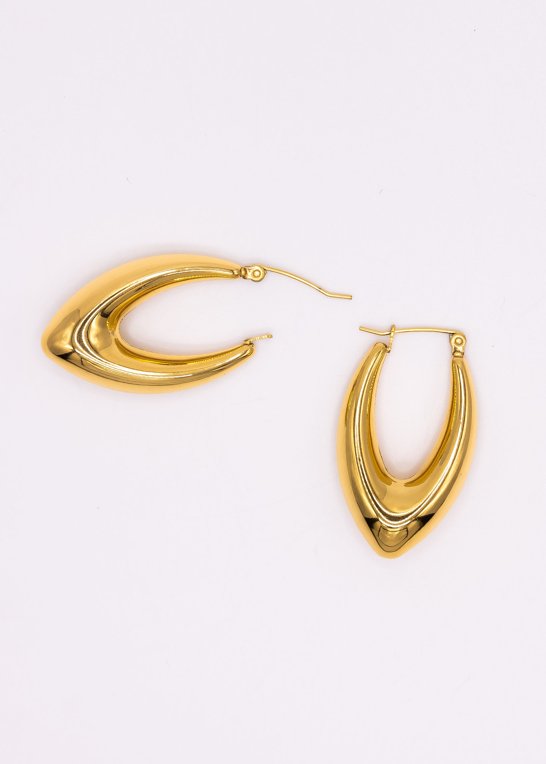 Oval Hoop Earrings