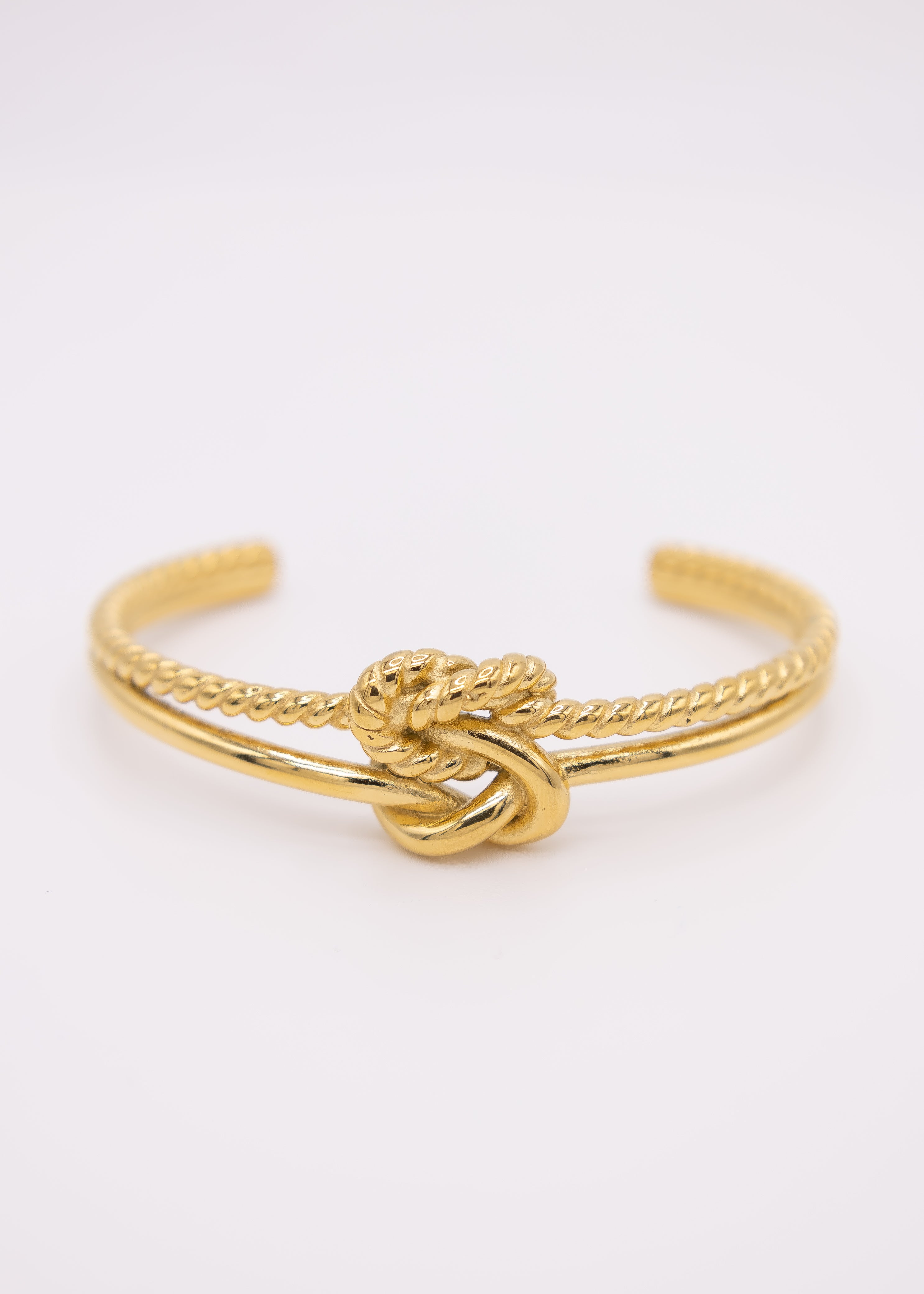 Double Infinity Cuff Bangle Bracelet