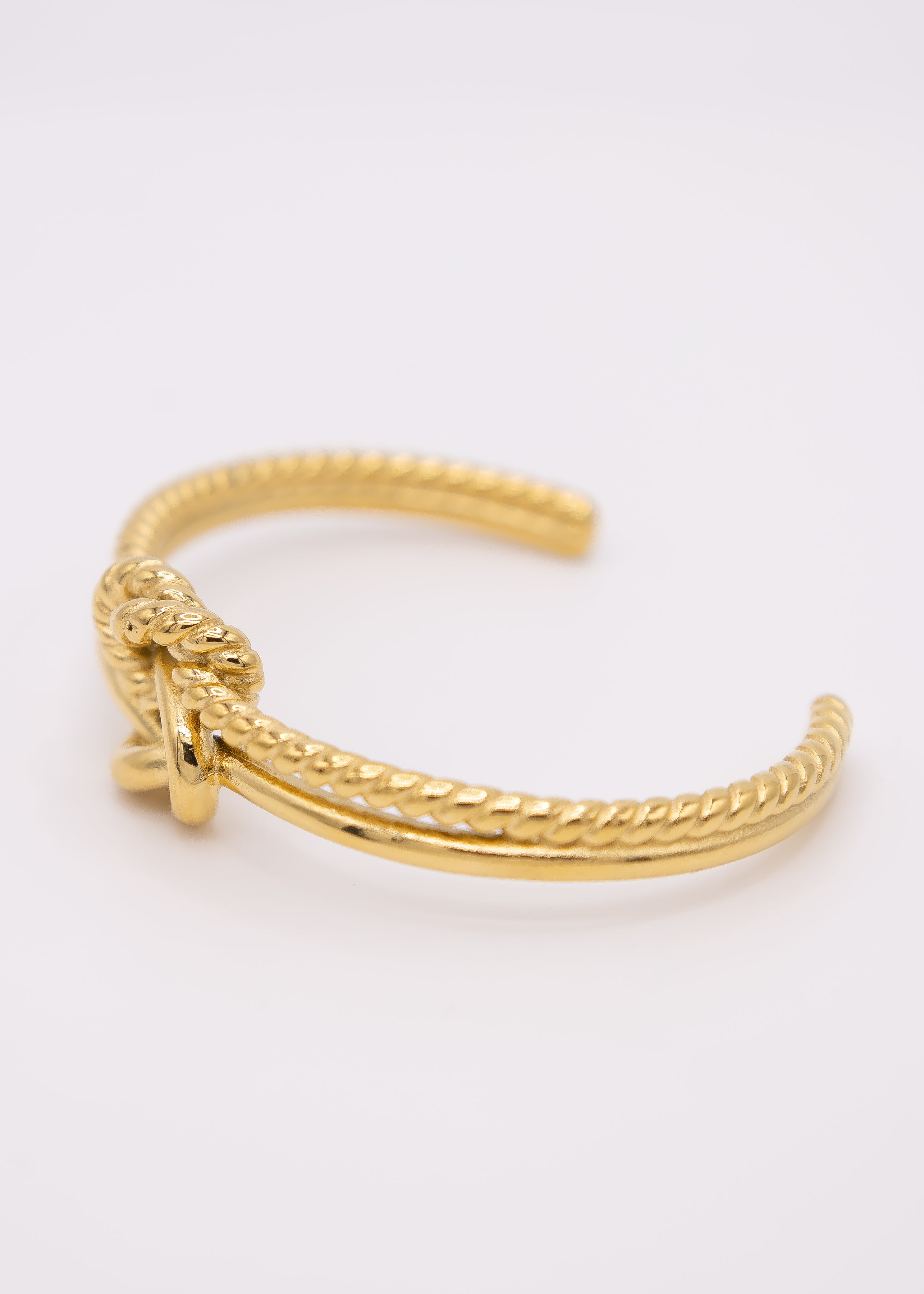 Double Infinity Cuff Bangle Bracelet