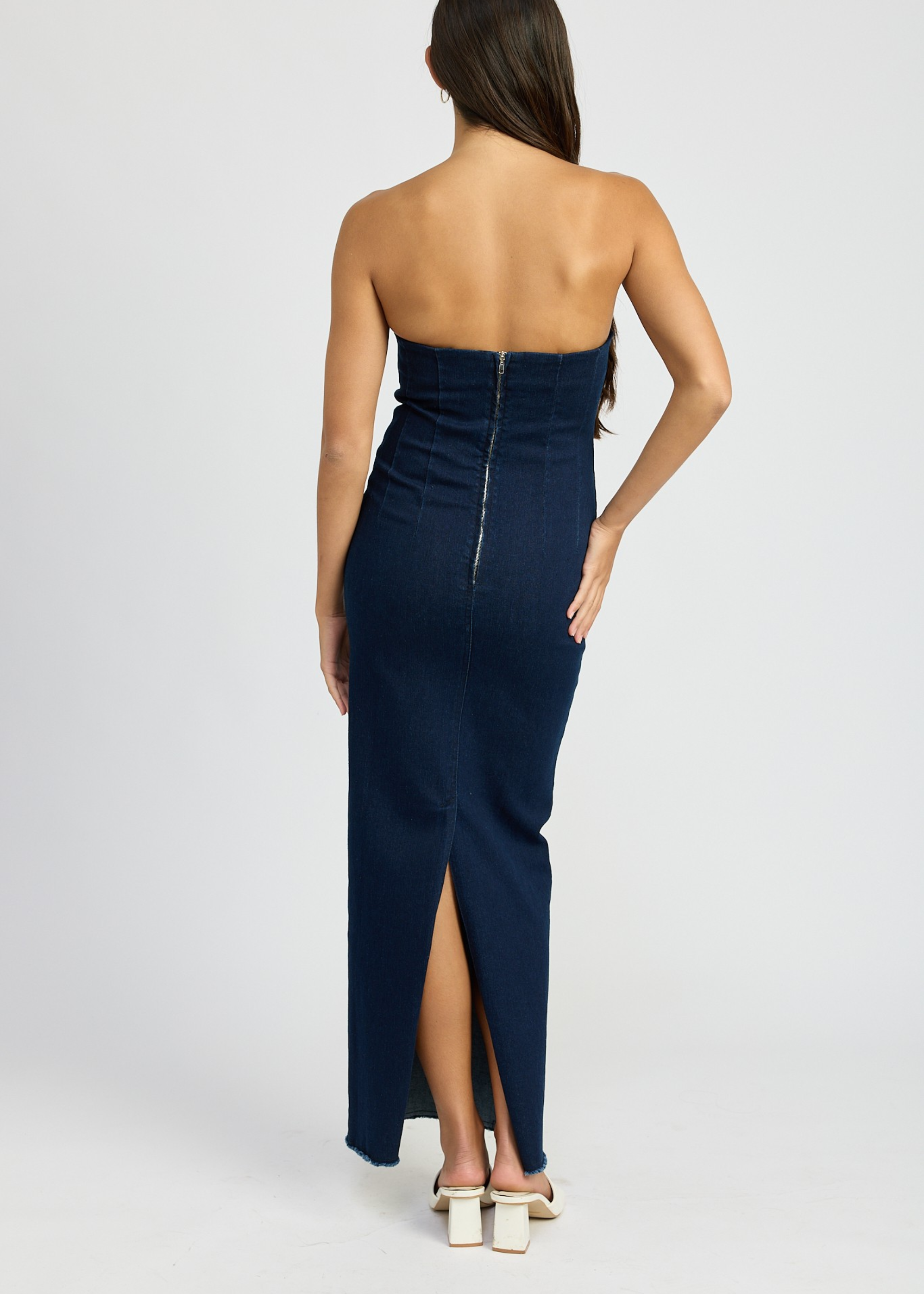 Bodycon Tube Denim Dress