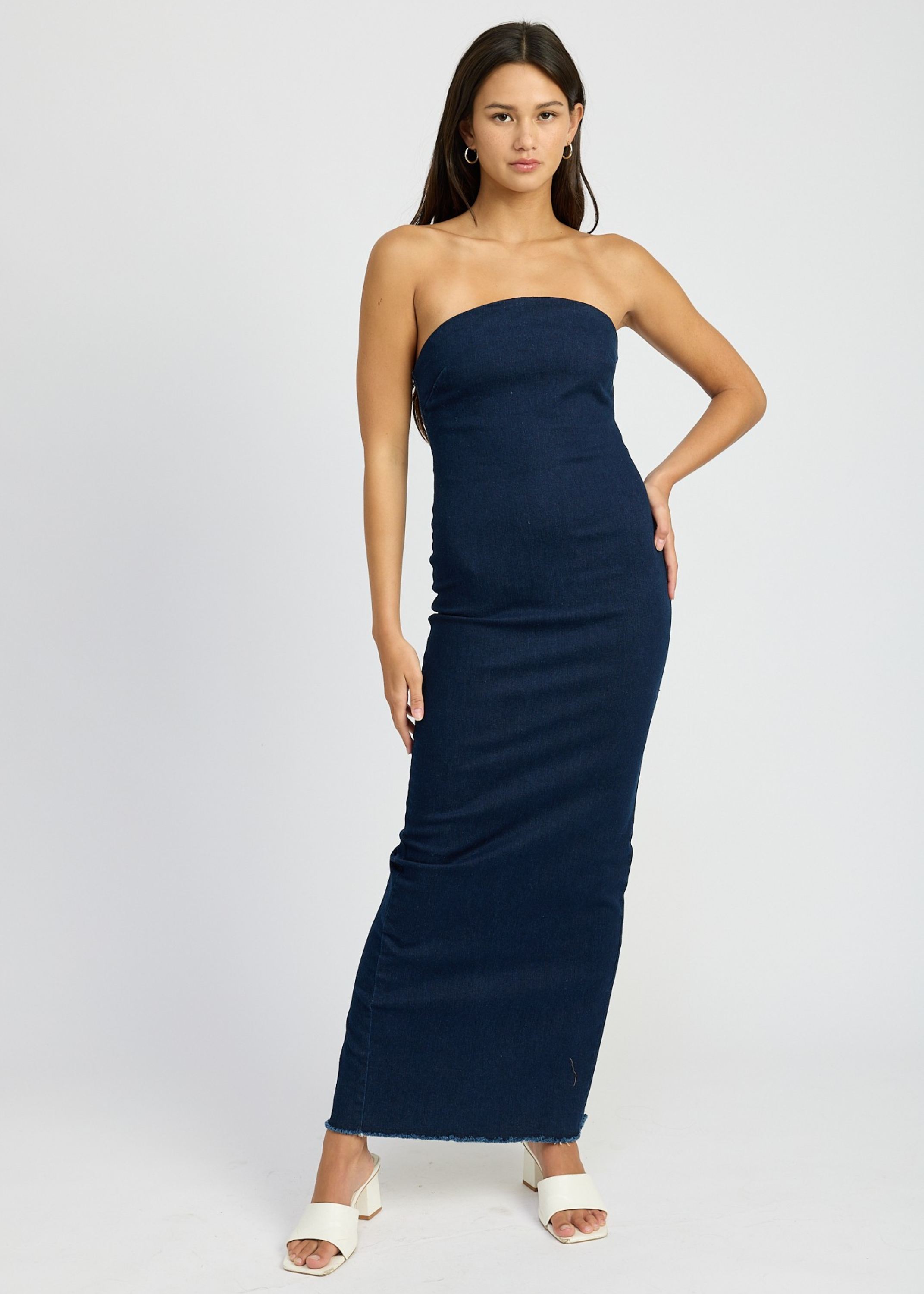 Bodycon Tube Denim Dress