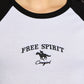 Free Spirit Embroidery Tee