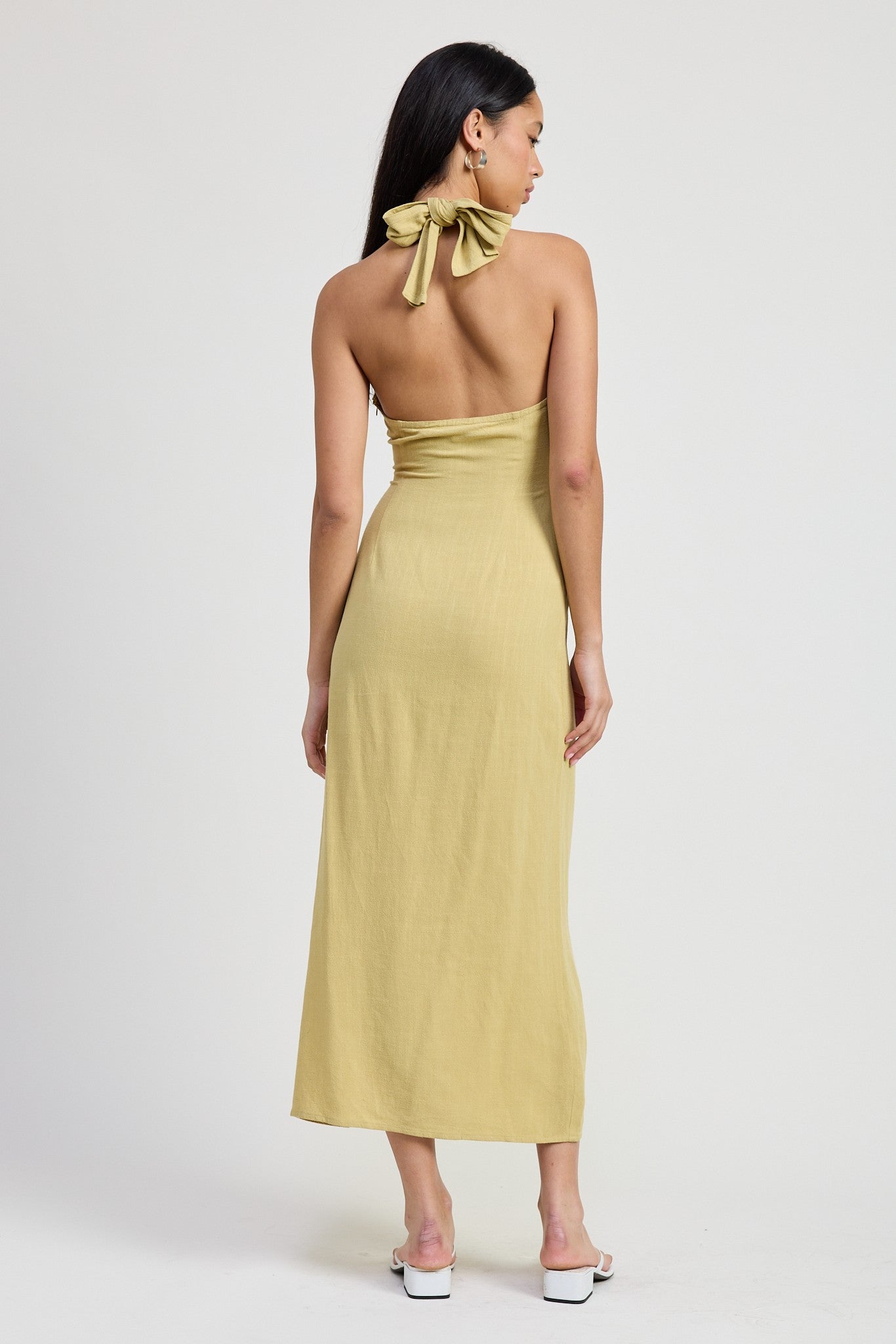 HALTER MIDI DRESS